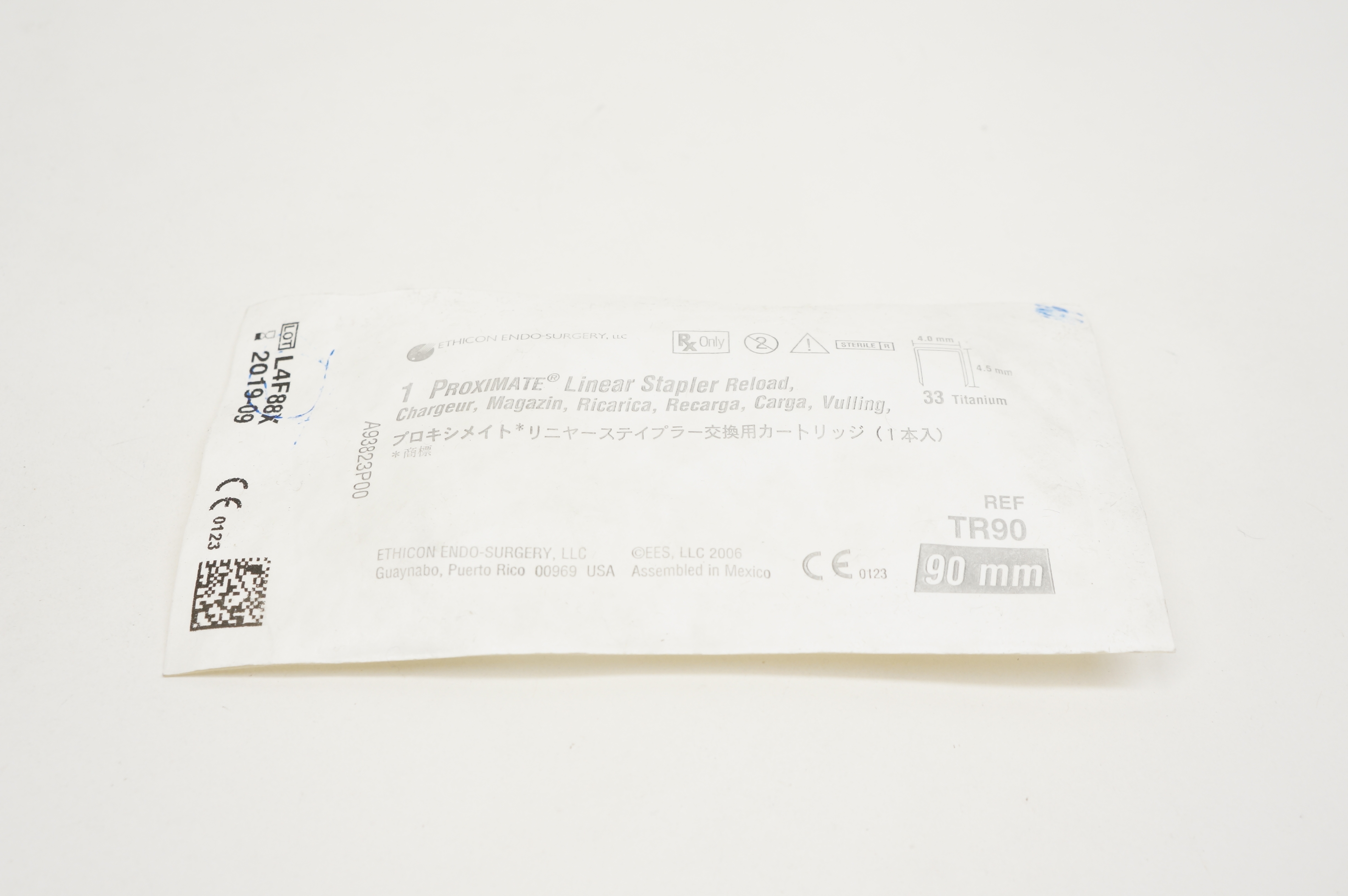 Ethicon TR90 Proximate Linear Stapler Reload 4.0mm x 4.5mm x 90mm (x)