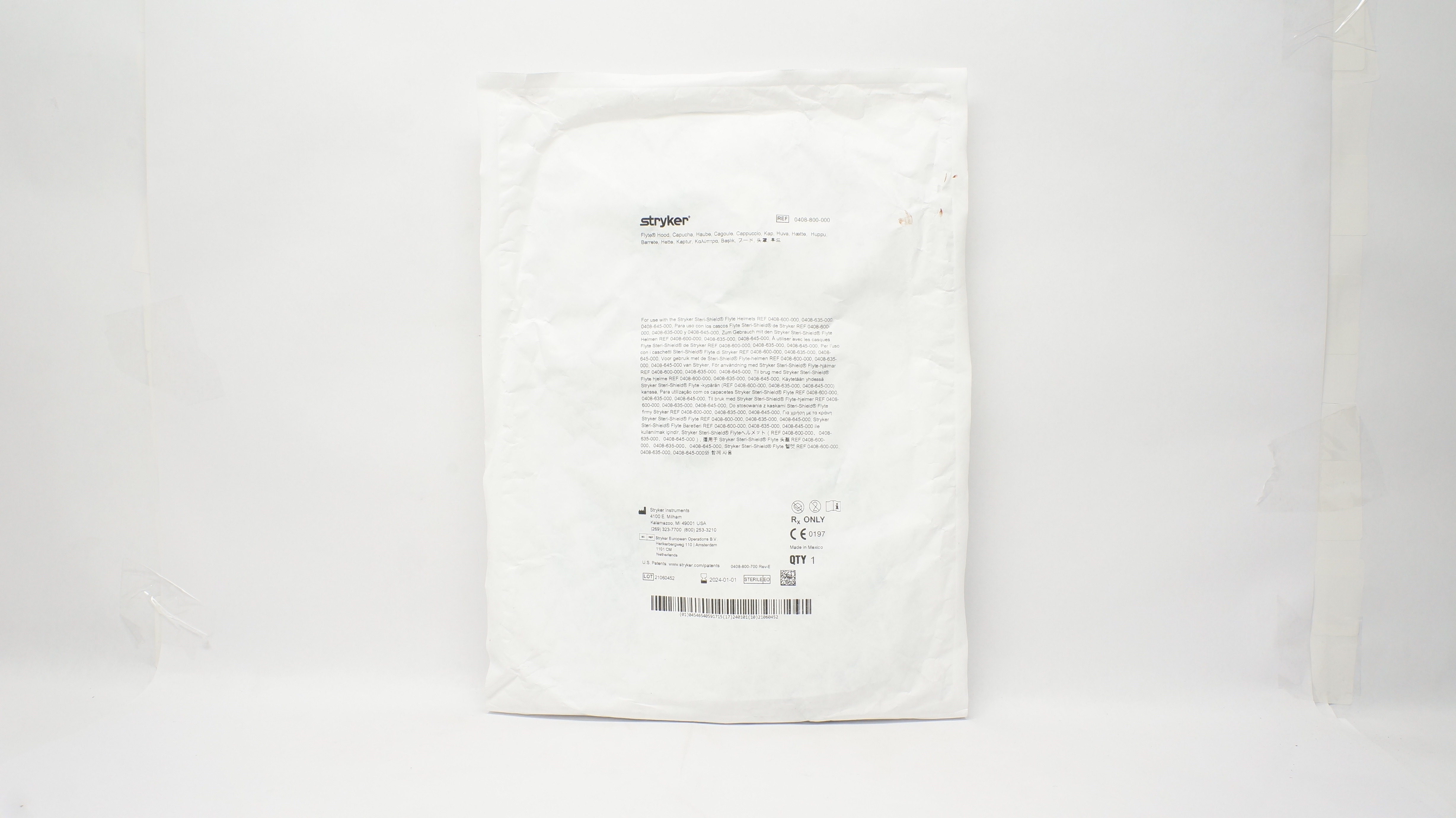 Stryker 0408-800-000 Flyte Hood
