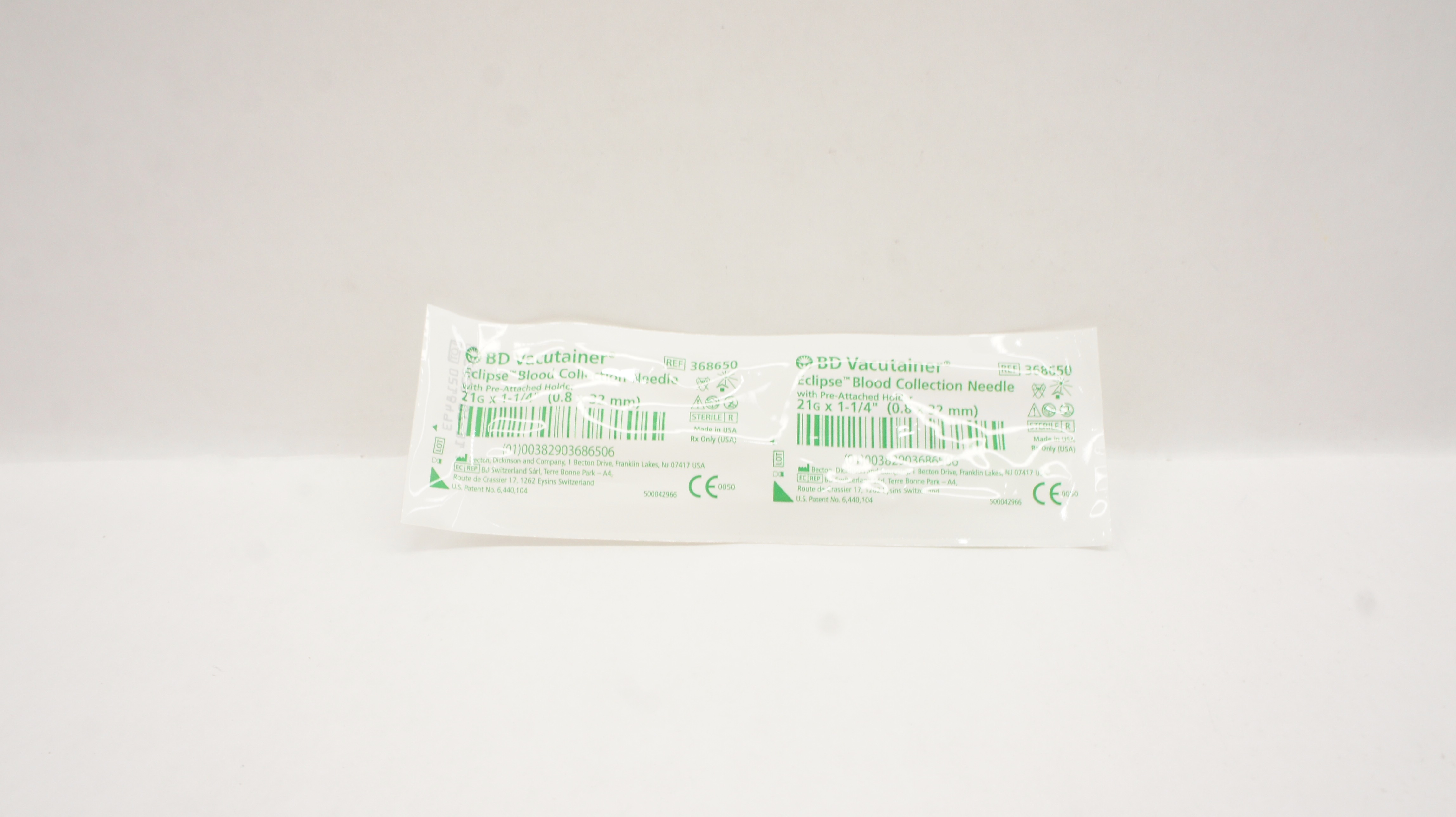 BD 368650 Vacutainer Eclipse Blood Collection Ndle. 21G x 1-1/4inch (x)