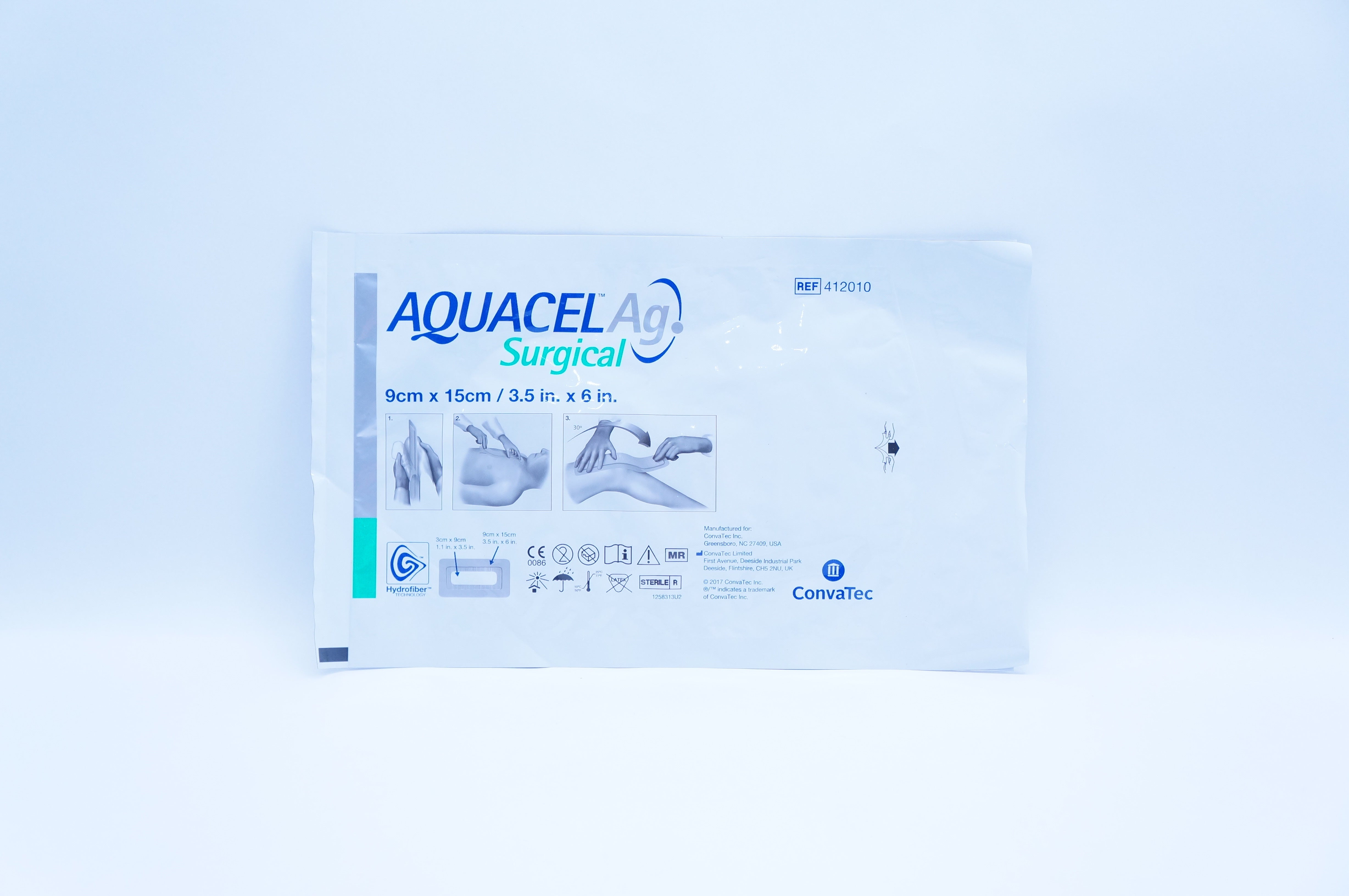 ConvaTec 412010 Aquacel Ag Surgical 3.5 x 6inch (x)
