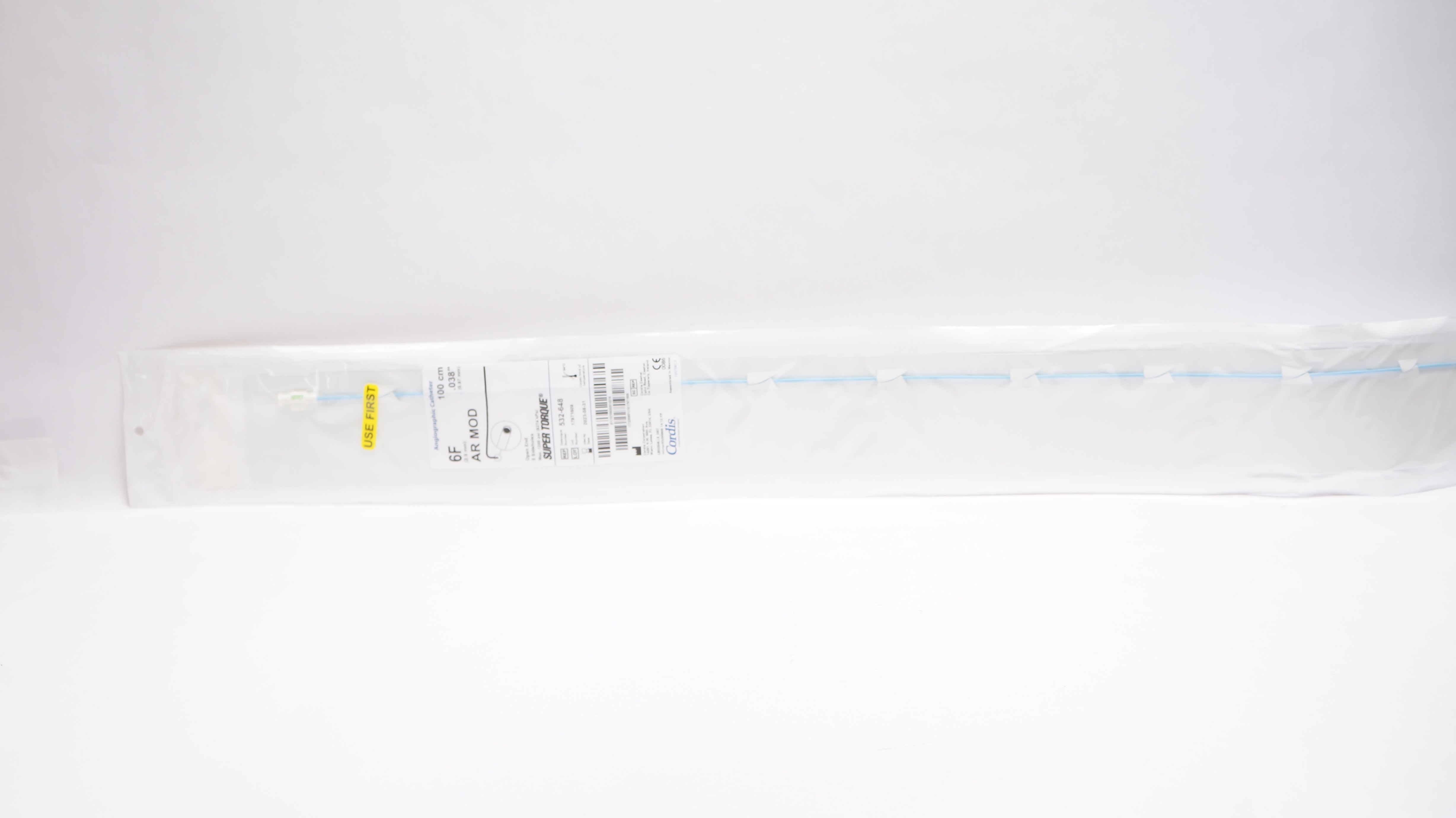 Cordis 532-648 Super Torque AR MOD Angiographic Cath. 6F x .038inch x 100cm (x)