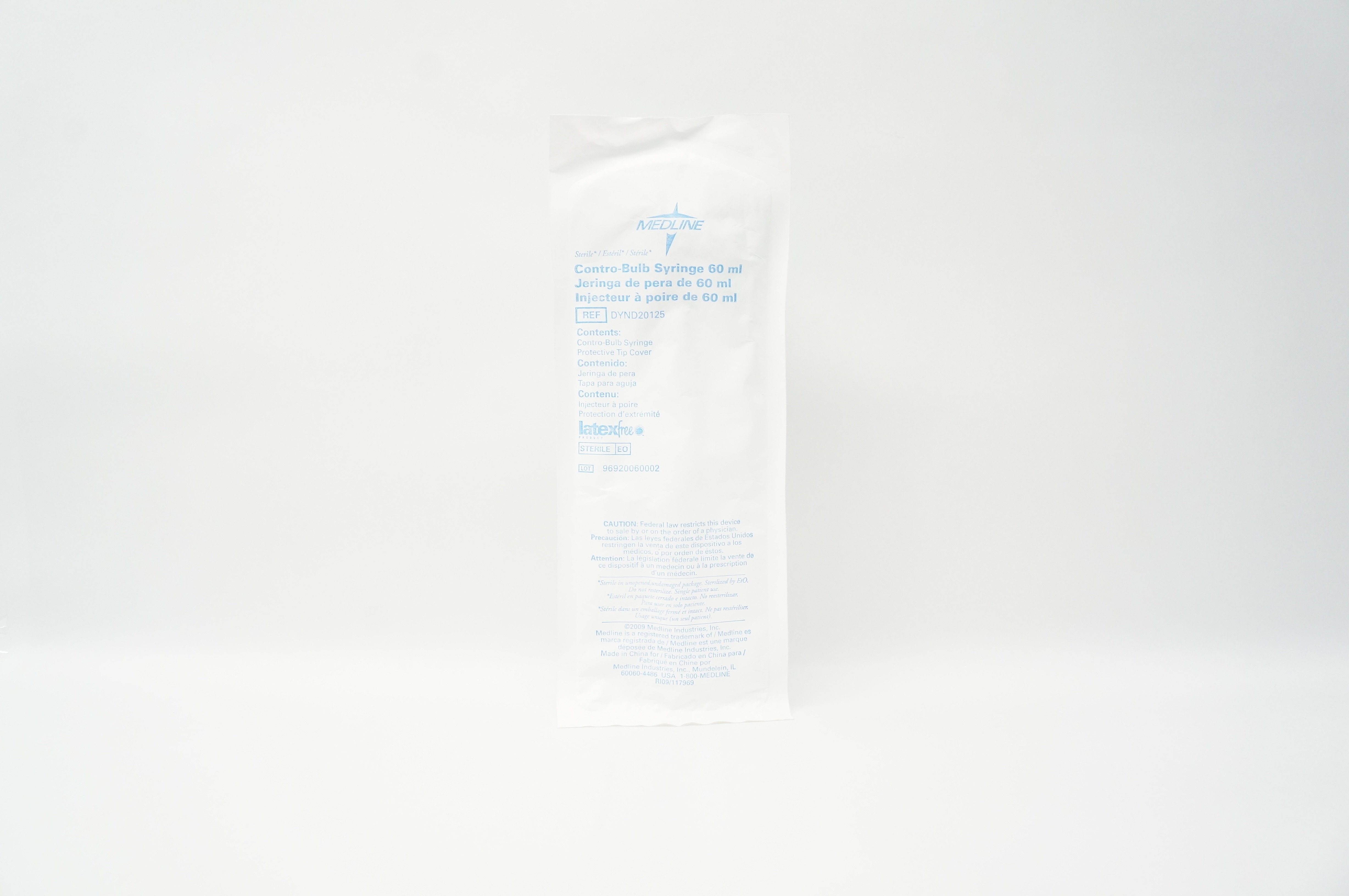 Medline DYND20125 Contro-Bulb Syringe 60mL