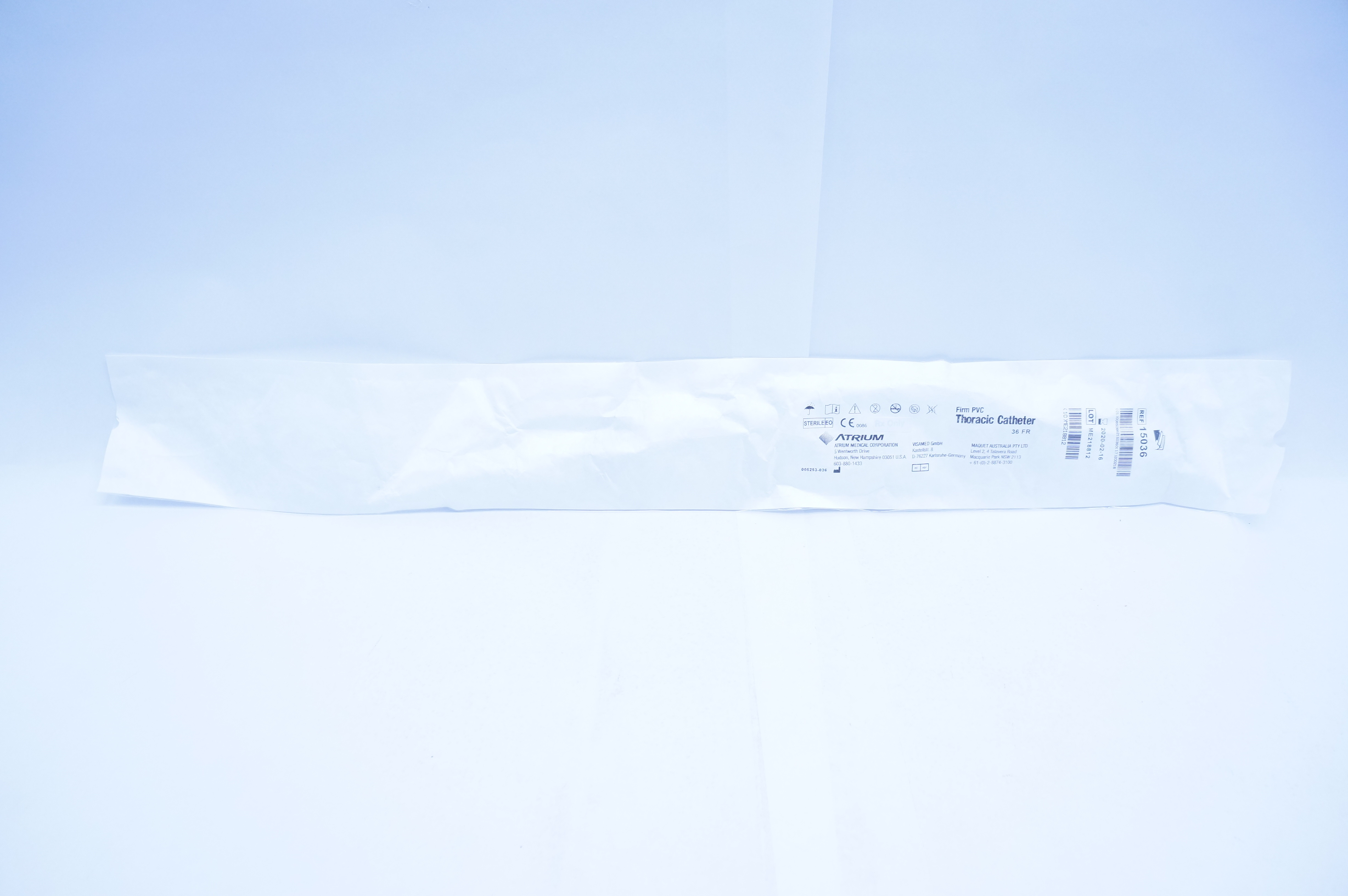 Atrium 15036 Firm PVC Thoracic Cath. 36Fr (x)