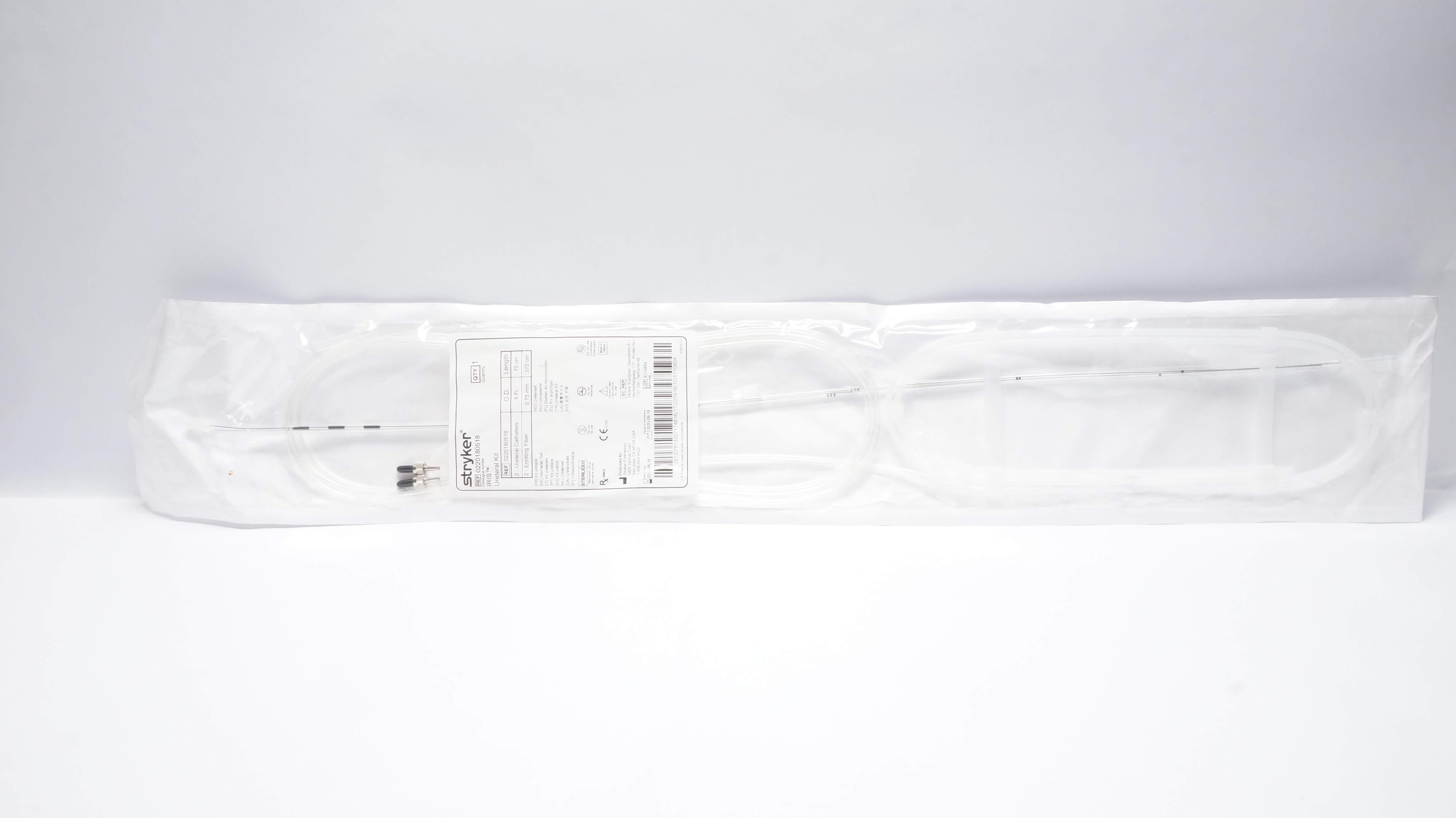 Stryker 0220180518 IRIS Ureteral Kit 6F x 70cm x 0.75mm x 370cm (x)