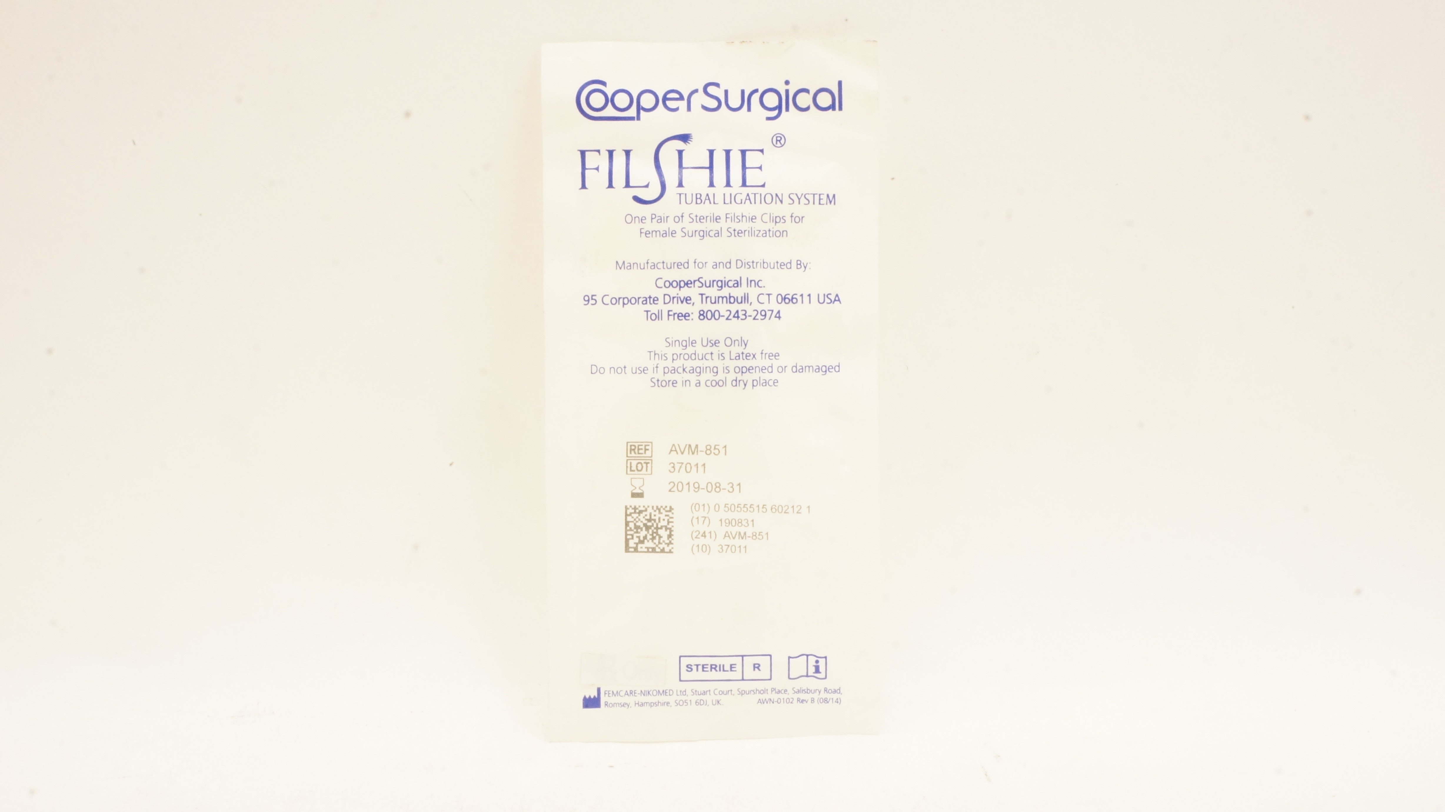 Cooper Surgical AVM-851 FILSHIE Tubal Ligation System (x)