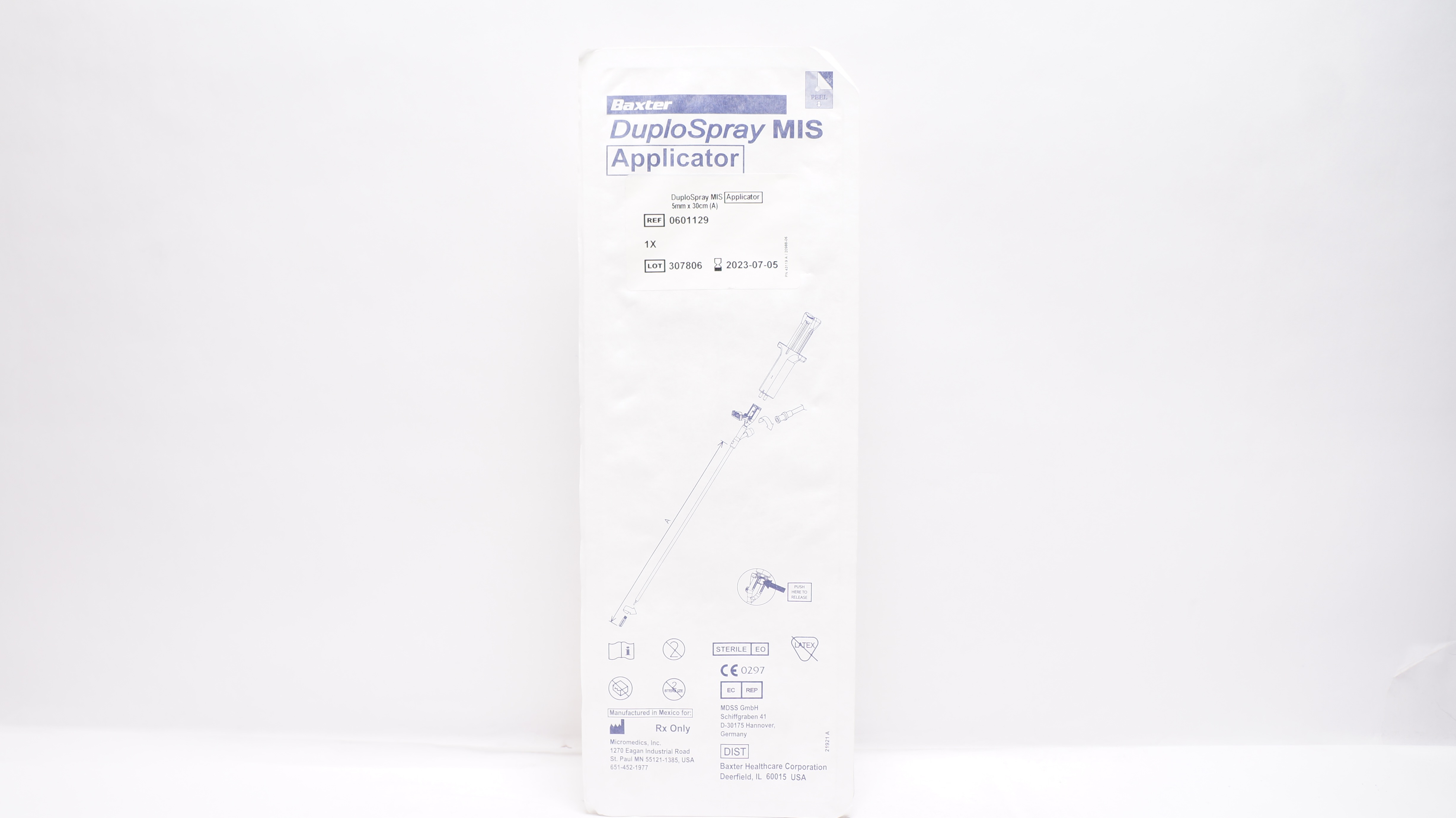 Baxter 0601129 DuploSpray MIS Applicator 5 mm x 30 cm (x)
