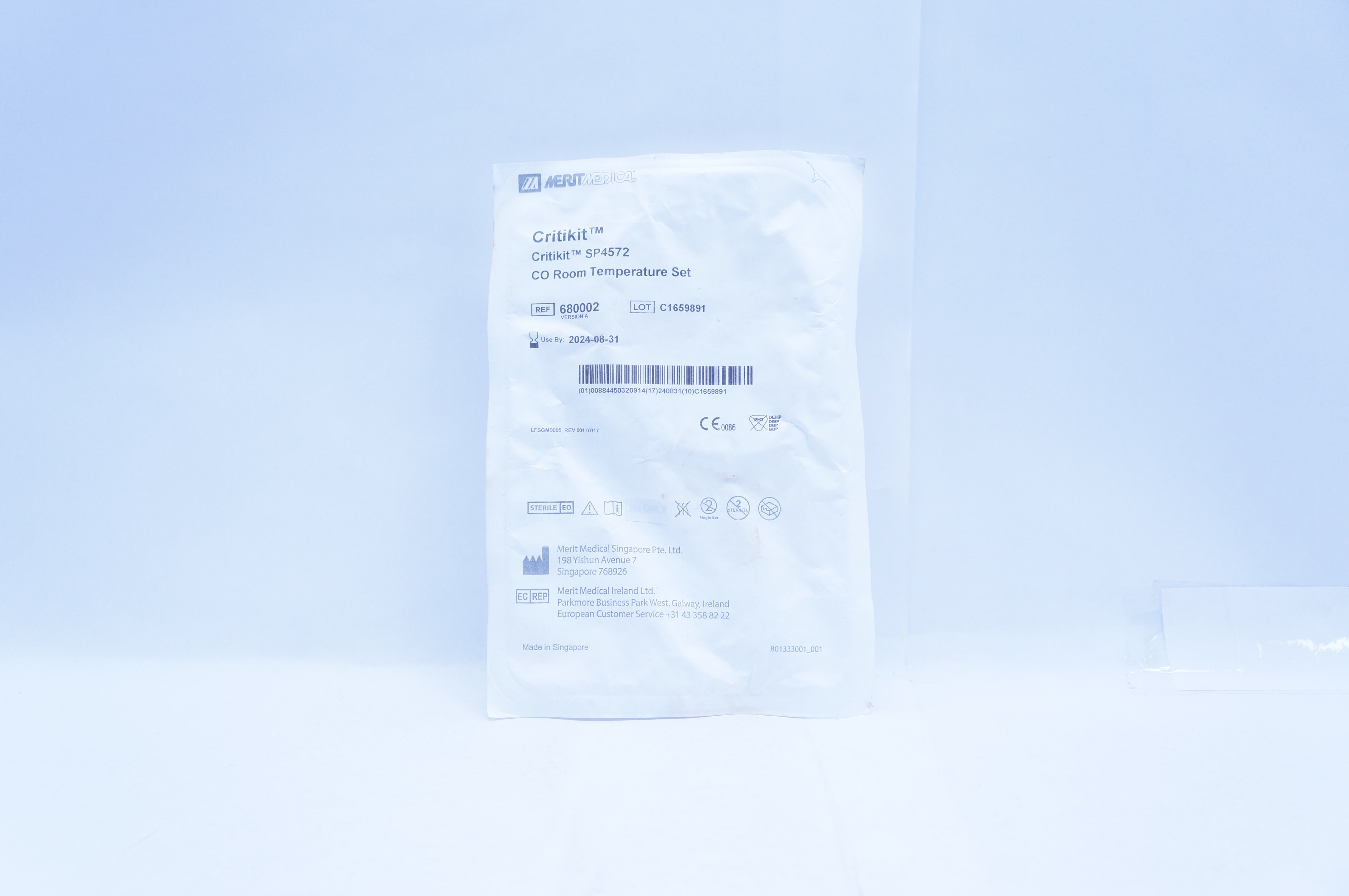 Merit Medical 680002 Critikit SP4572 CO Room Temperature Set