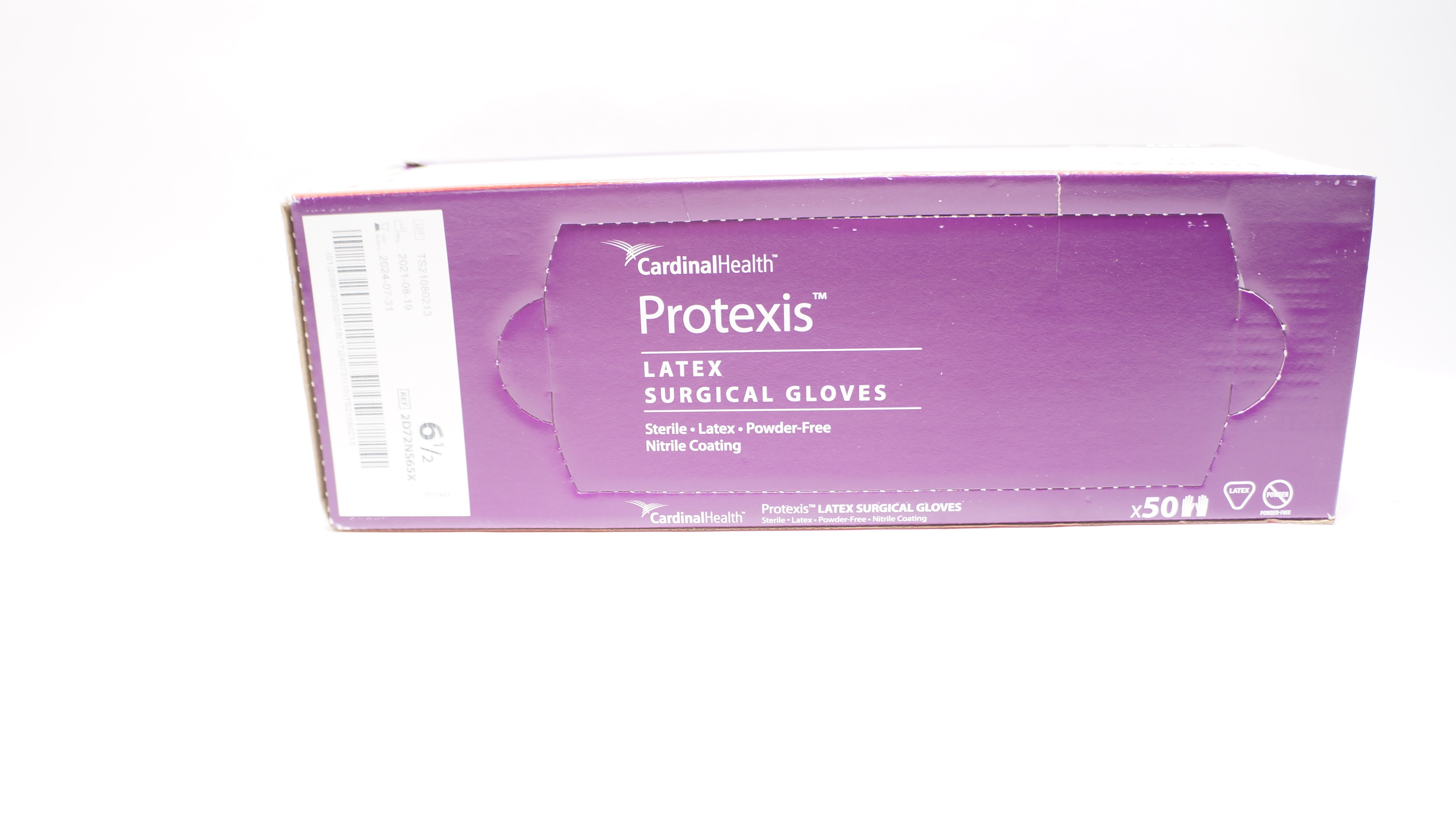 Cardinal Health 2D72NS65X Protexis Latex Surgical Gloves, 6 1/2 - Box of 50