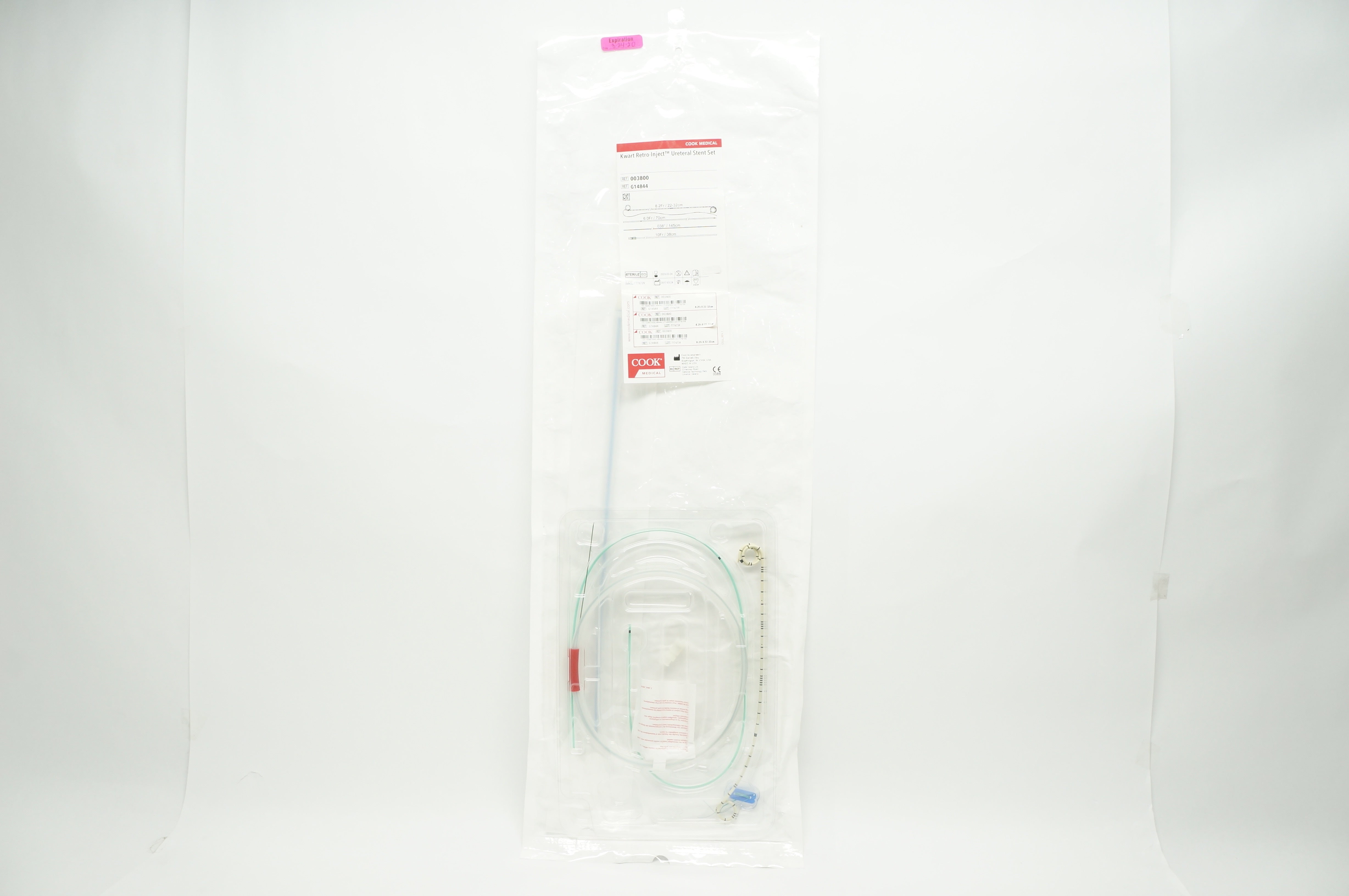 Cook Medical G14844 Kwart Petro-Inject Ureteral Stnt. Set 8.2Fr x 22-32cm  (x)