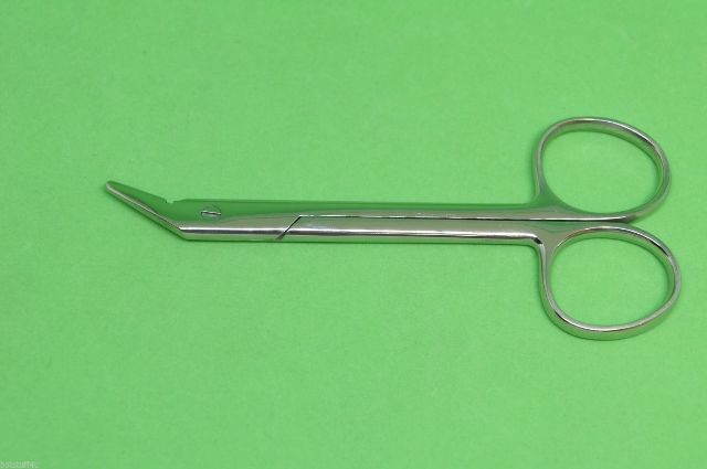 AP Scissors Wire Cutting Surg 4.75inch Lg Short Angled to Side Jaw Crs
