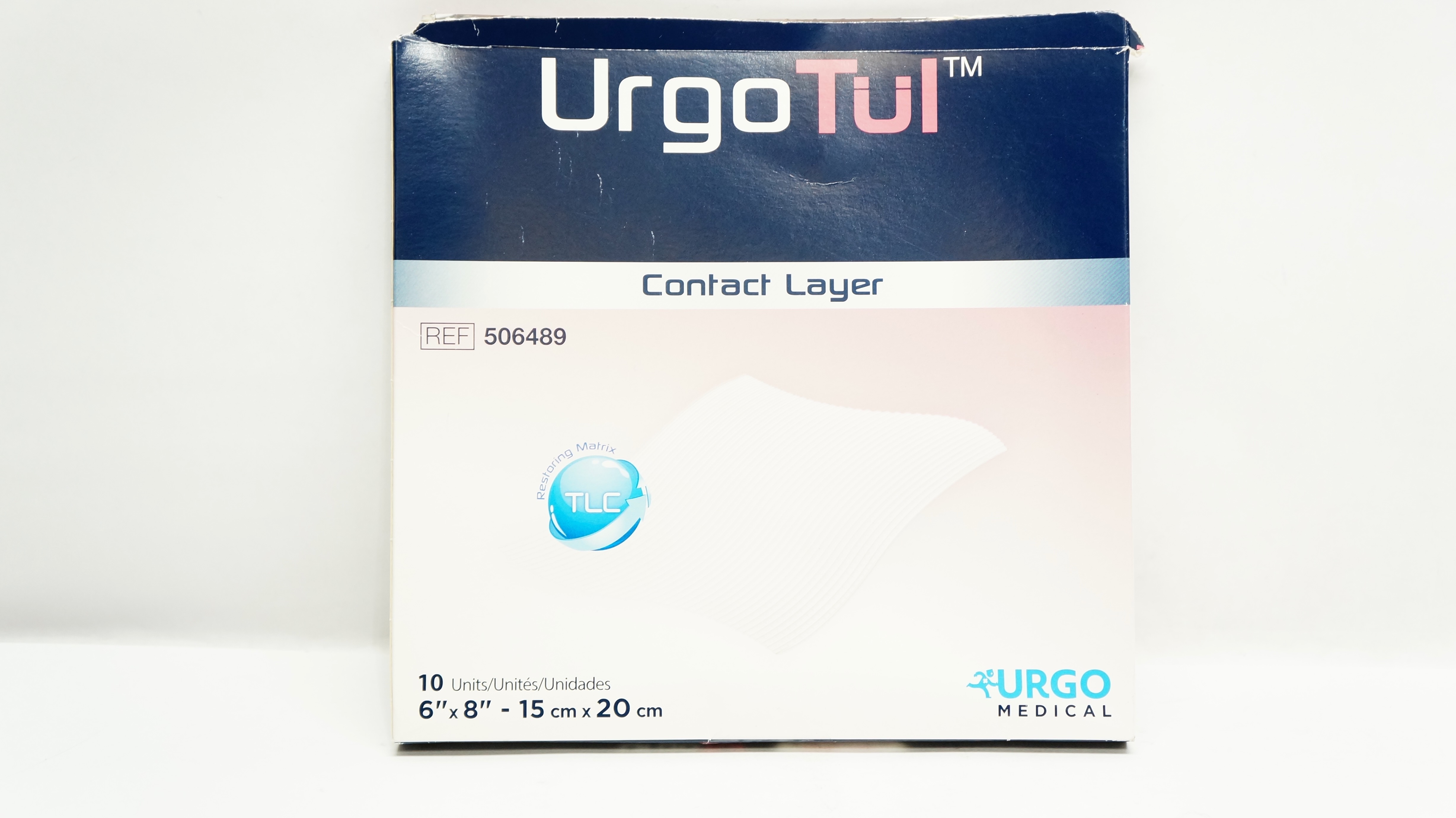 Urgo Medical 506489 Tul Flexible Contact Layer 6 inch x 8 inch - Box of 10