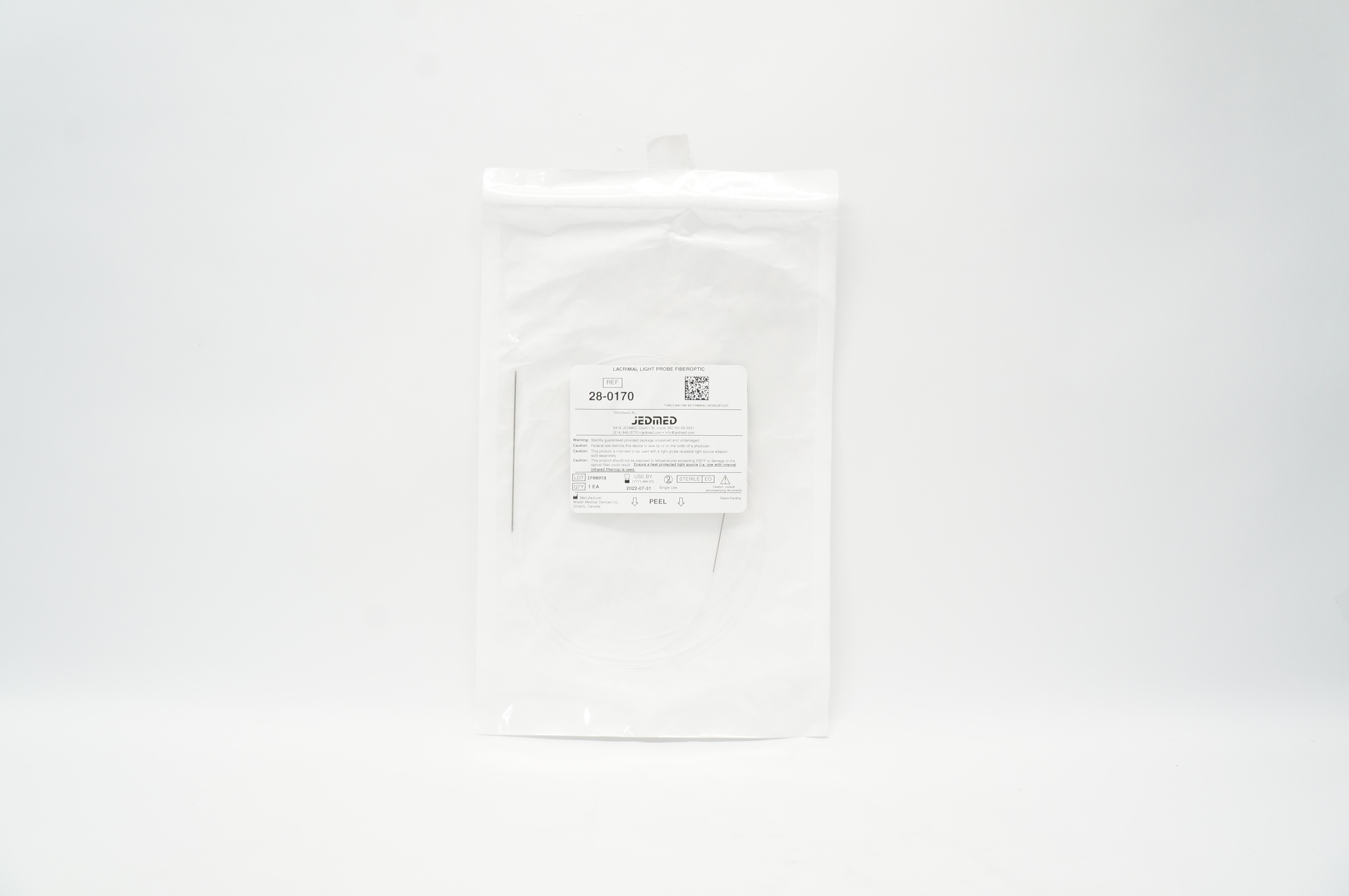 Walsh Medical 28-0170 Jedmed Lacrimal Light Probe Fiberoptic