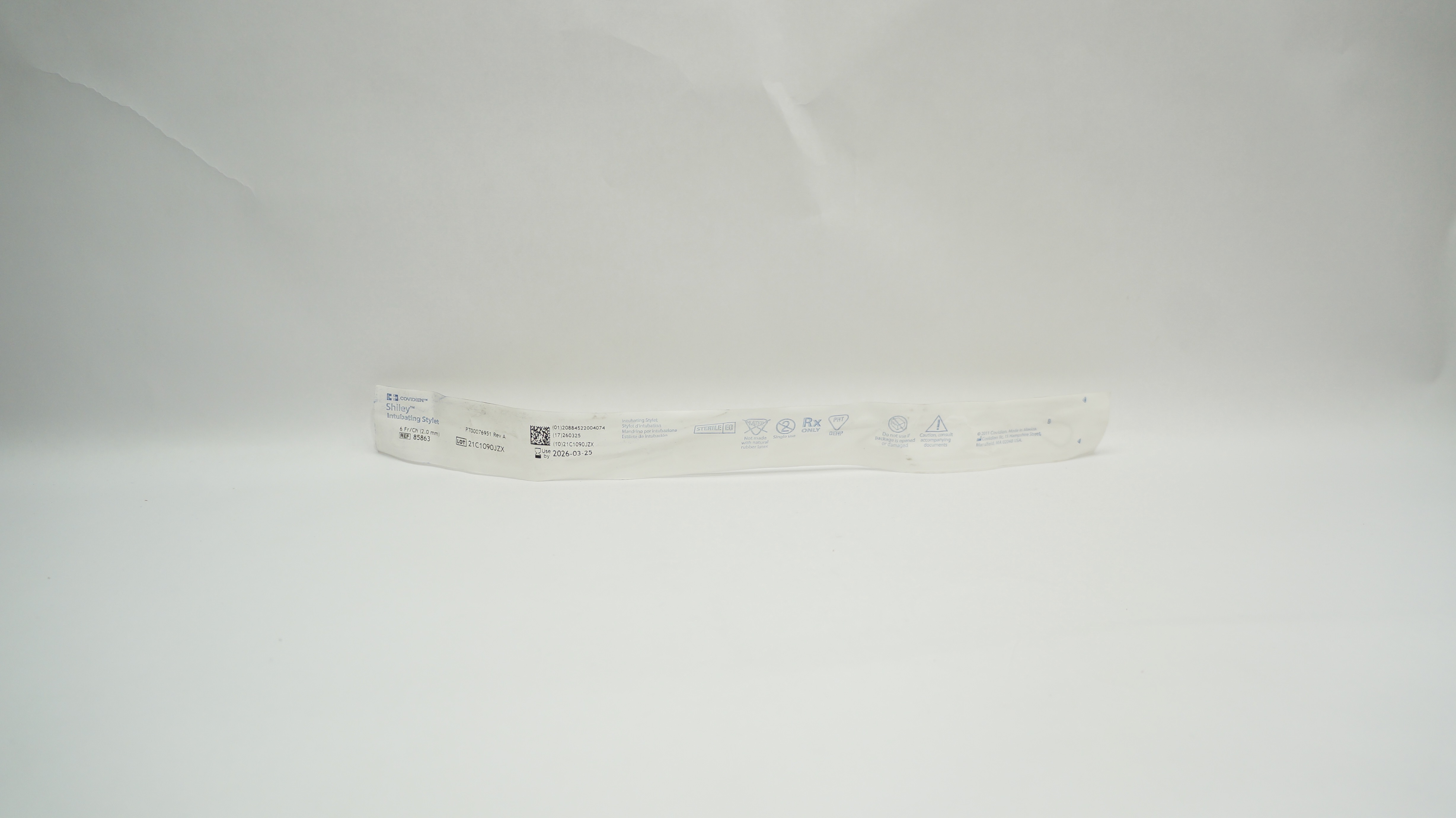 Covidien 85863 Shiley Intubating Stylet 6Fr/Ch