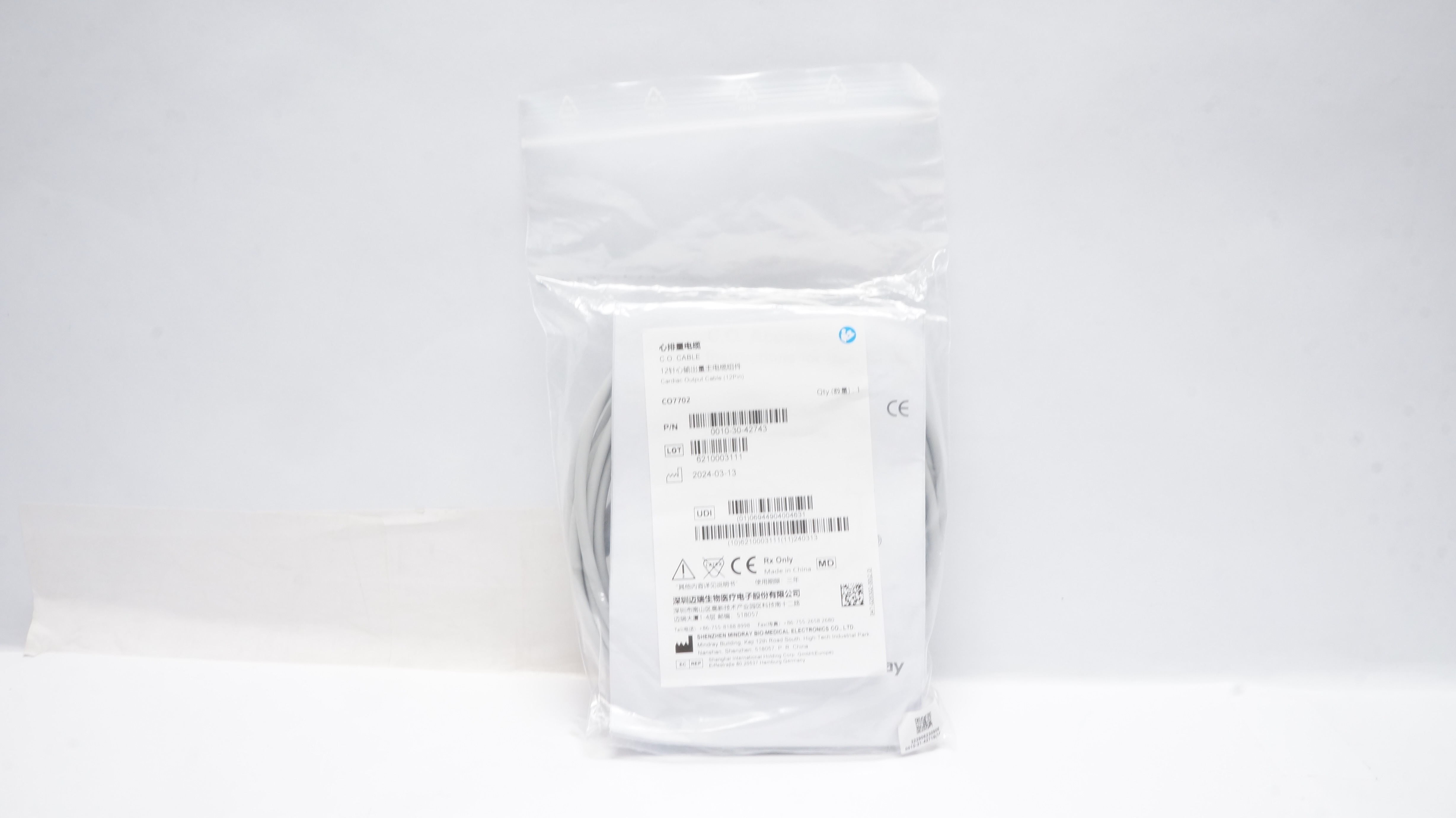 Shenzhen Mindray Bio-Medical Electronics 0010-30-42743 Cardiac Output Cable