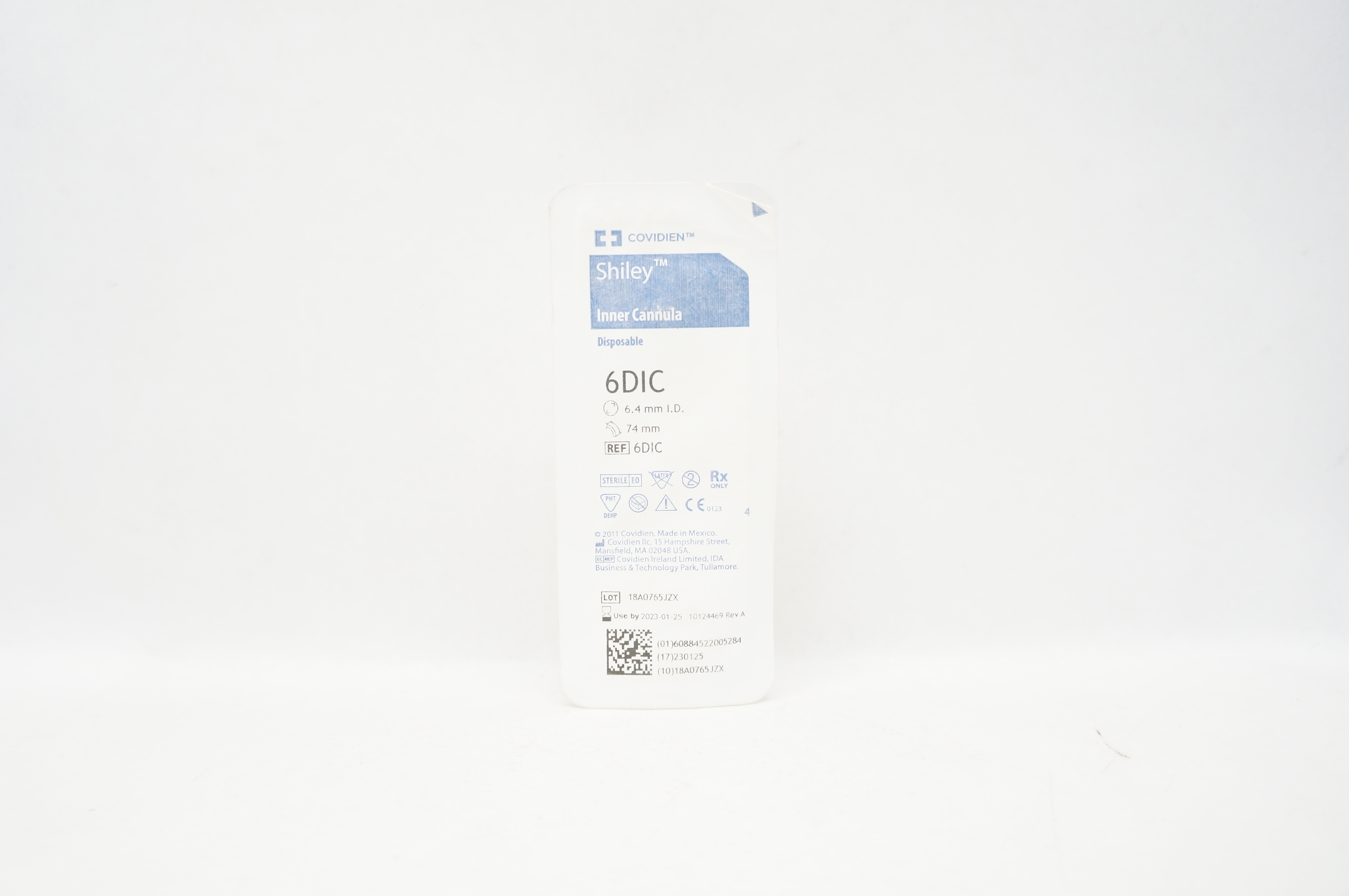 Covidien 6DIC Shiley Inner Cannula Disposable 6.4mm I.D. x 74mm