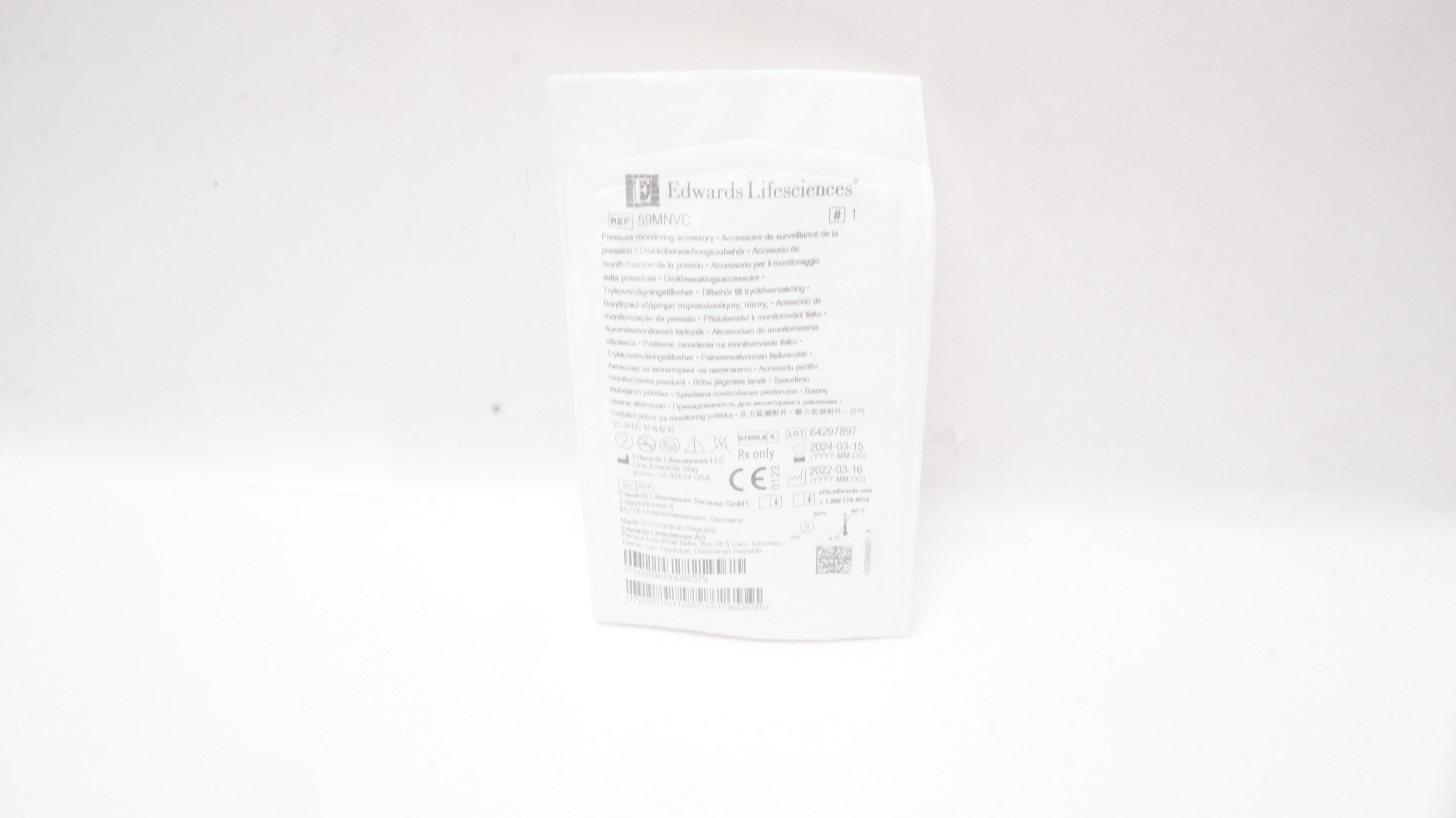 Edwards Lifesciences 59MNVC Pressure Monitoring Accessory