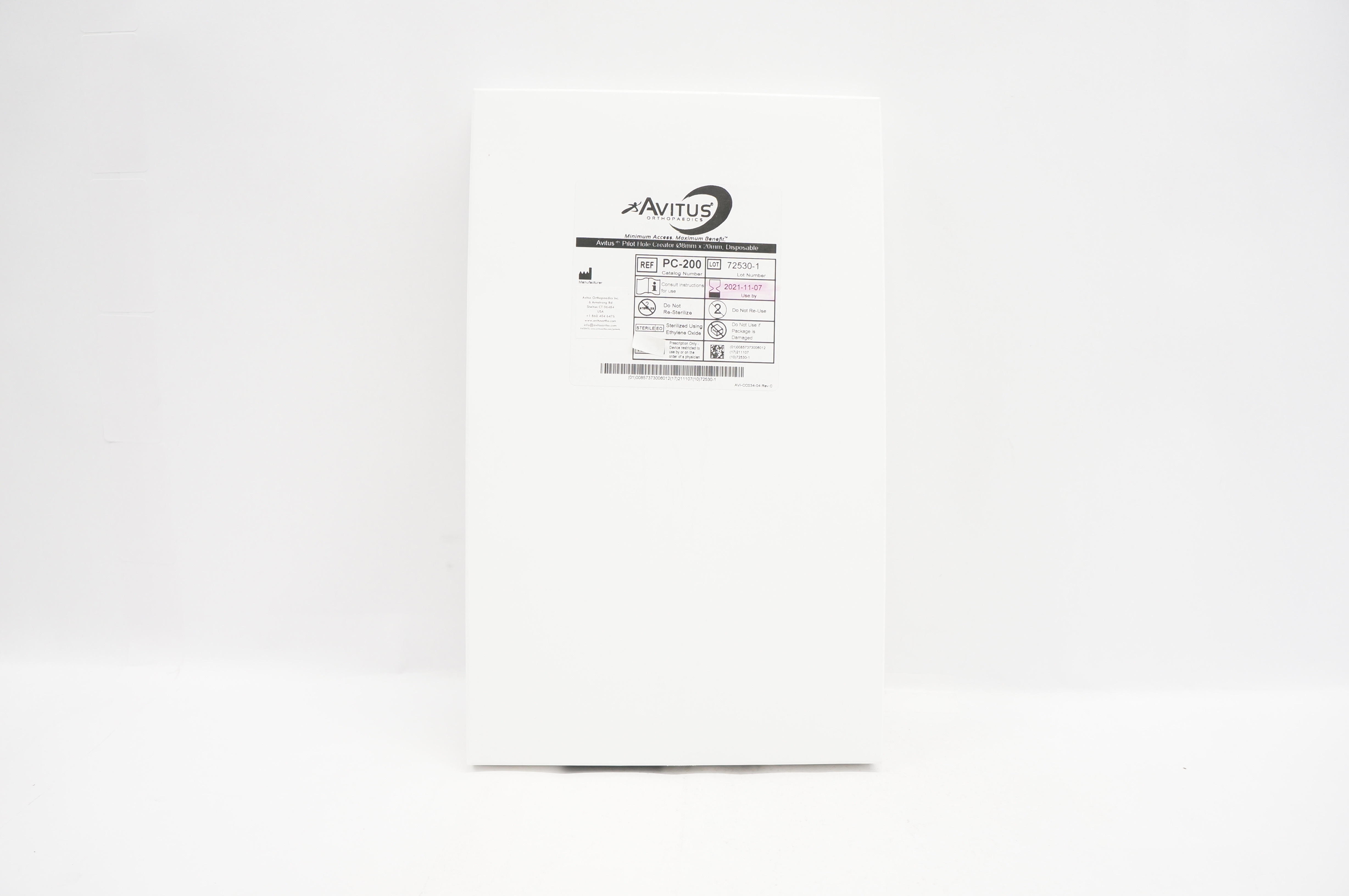 Avitus PC-200 Pilot Hole Creator 8mm x 20mm Disposable (x)