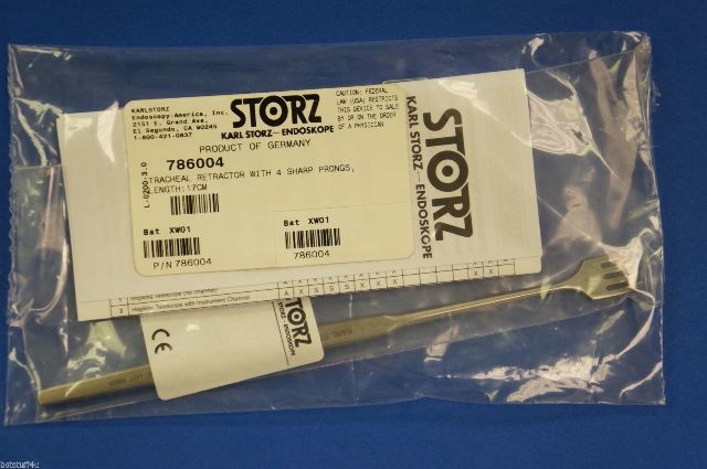 Karl Storz 786004 Tracheal Retractor With 4 Sharp Prongs Length 17cm