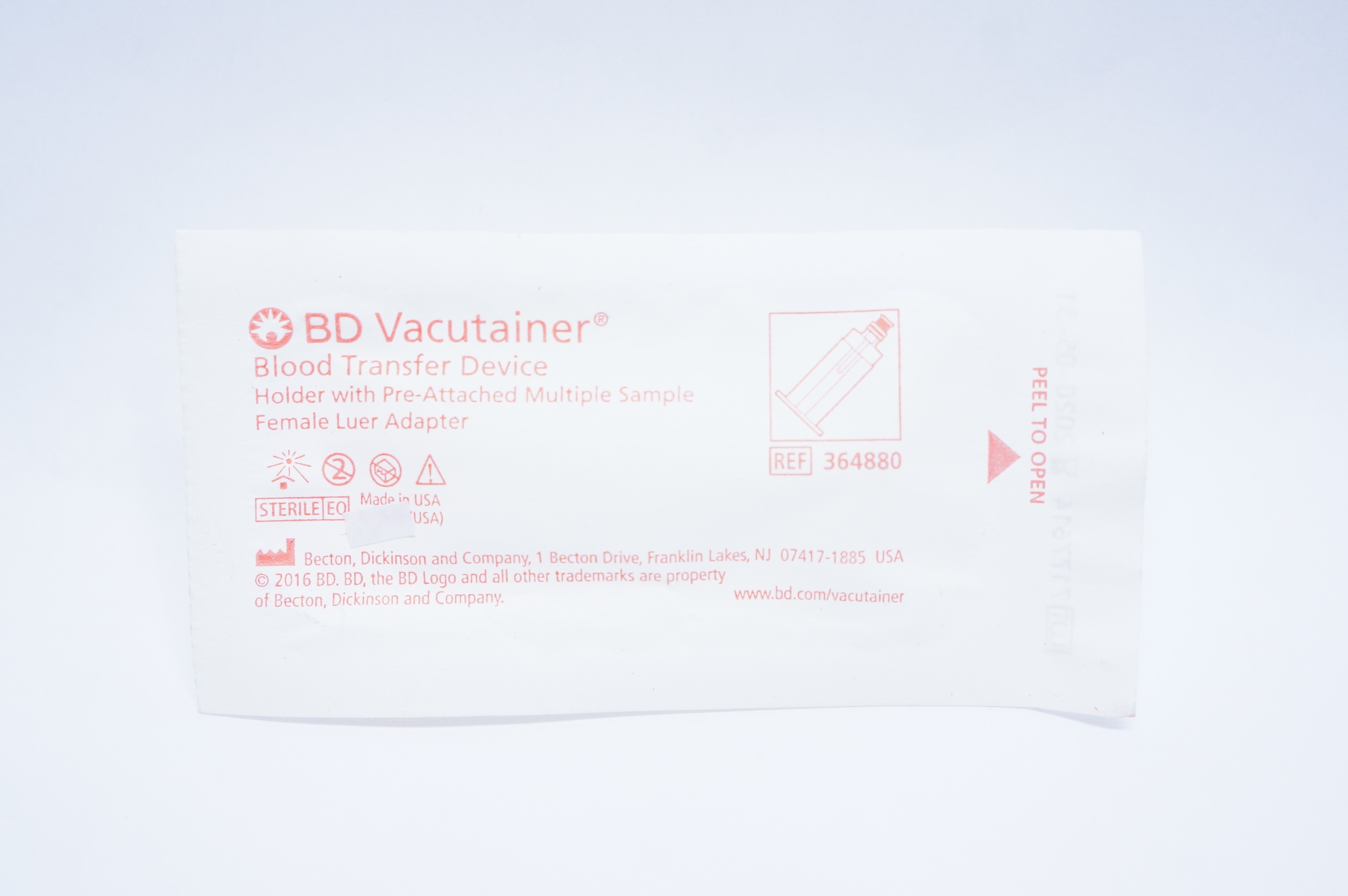 BD 364880 Vacutainer Blood Transfer Device (x)
