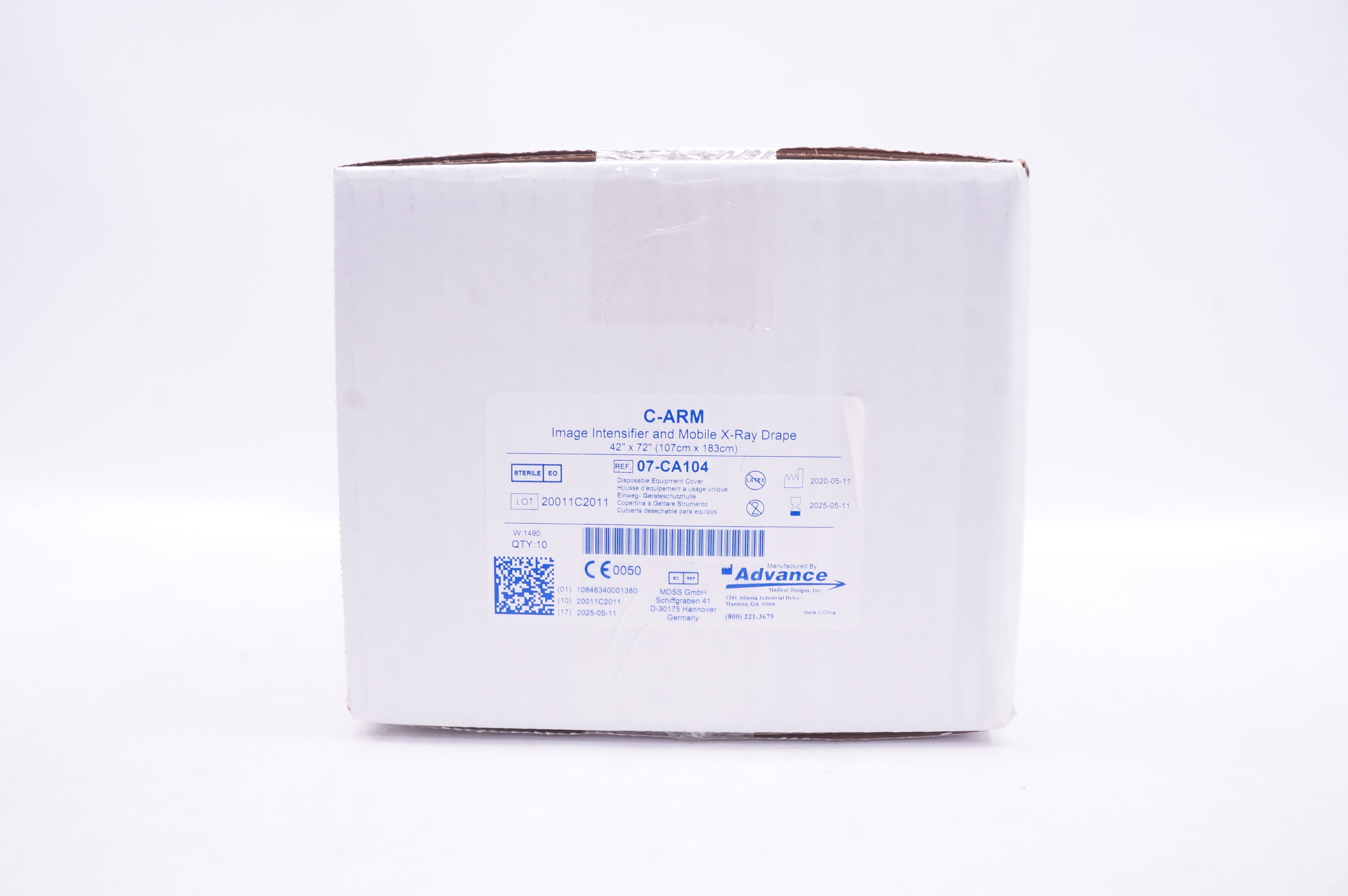 Advance  07-CA104 Disposable Equipment Cover 42inch x 72inch - Box of 10