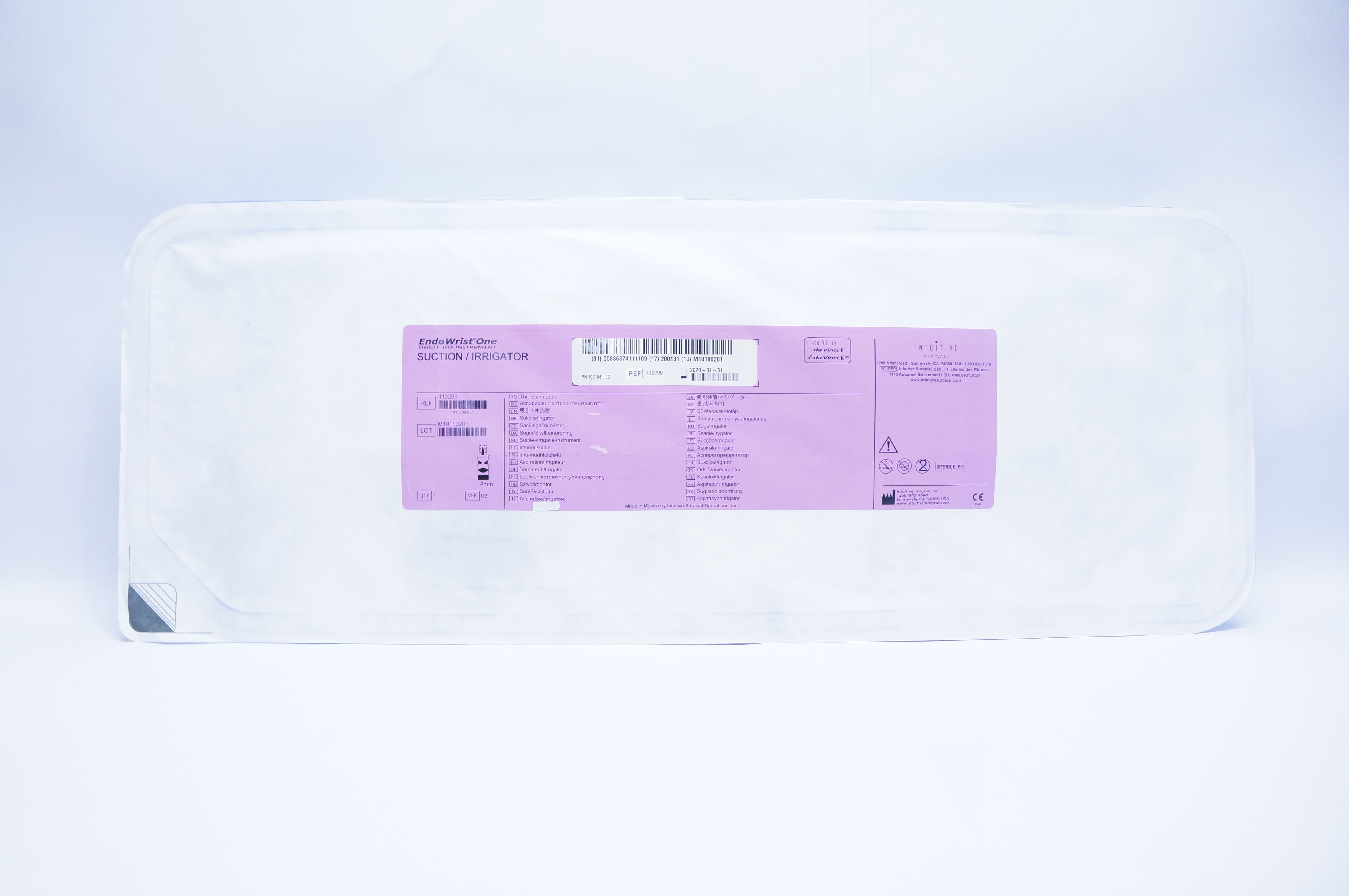 Intuitive Surgical 410299 EndoWrist One Suction Irrigator 8mm (x)