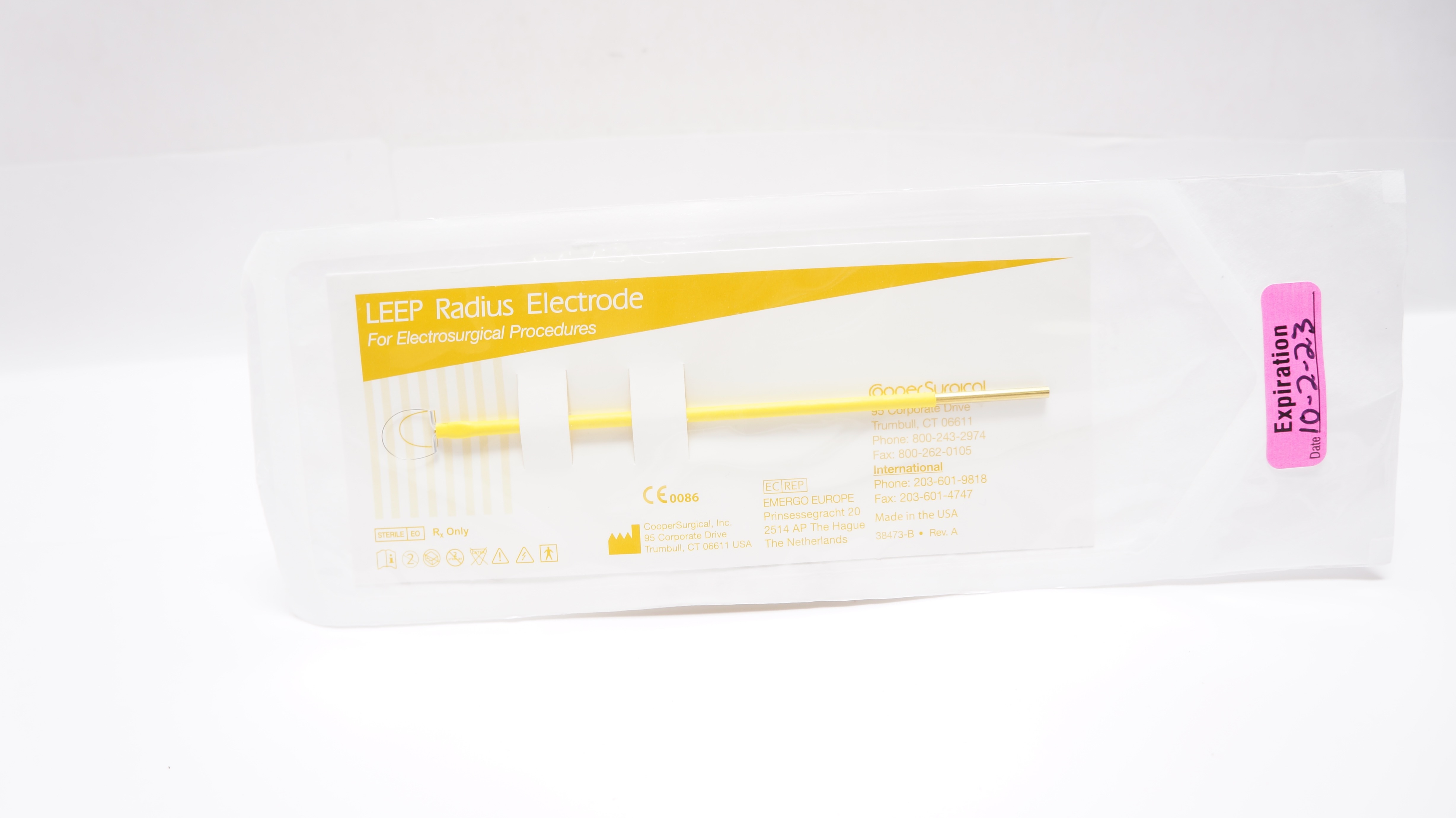 Cooper Surgical R1010 LEEP Radius Electrode 1.0 x 1.0cm 12cm Shaft (x)