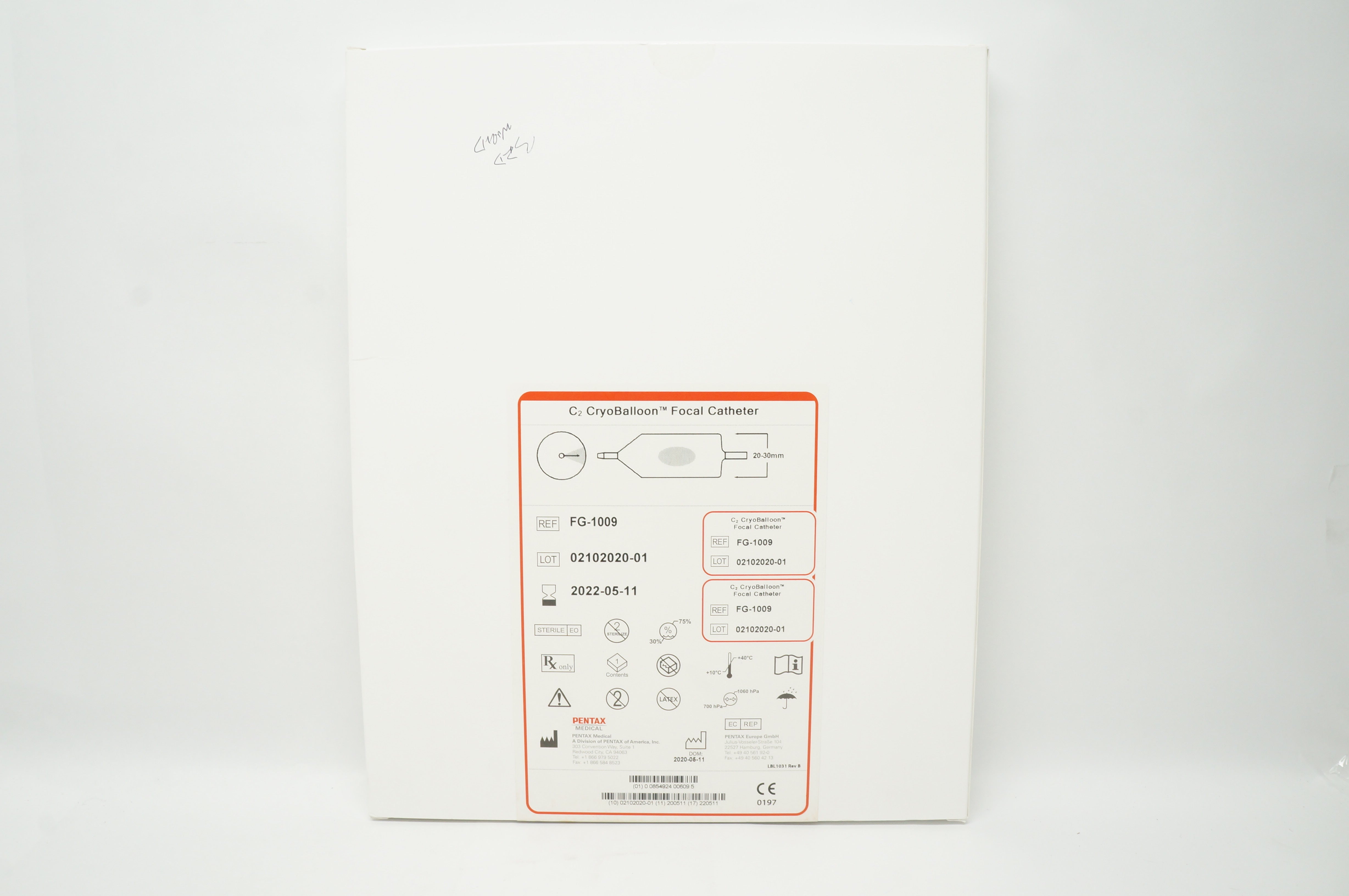 Pentax FG-1009 C2 CryoBalloon Focal Catheter 20-30mm