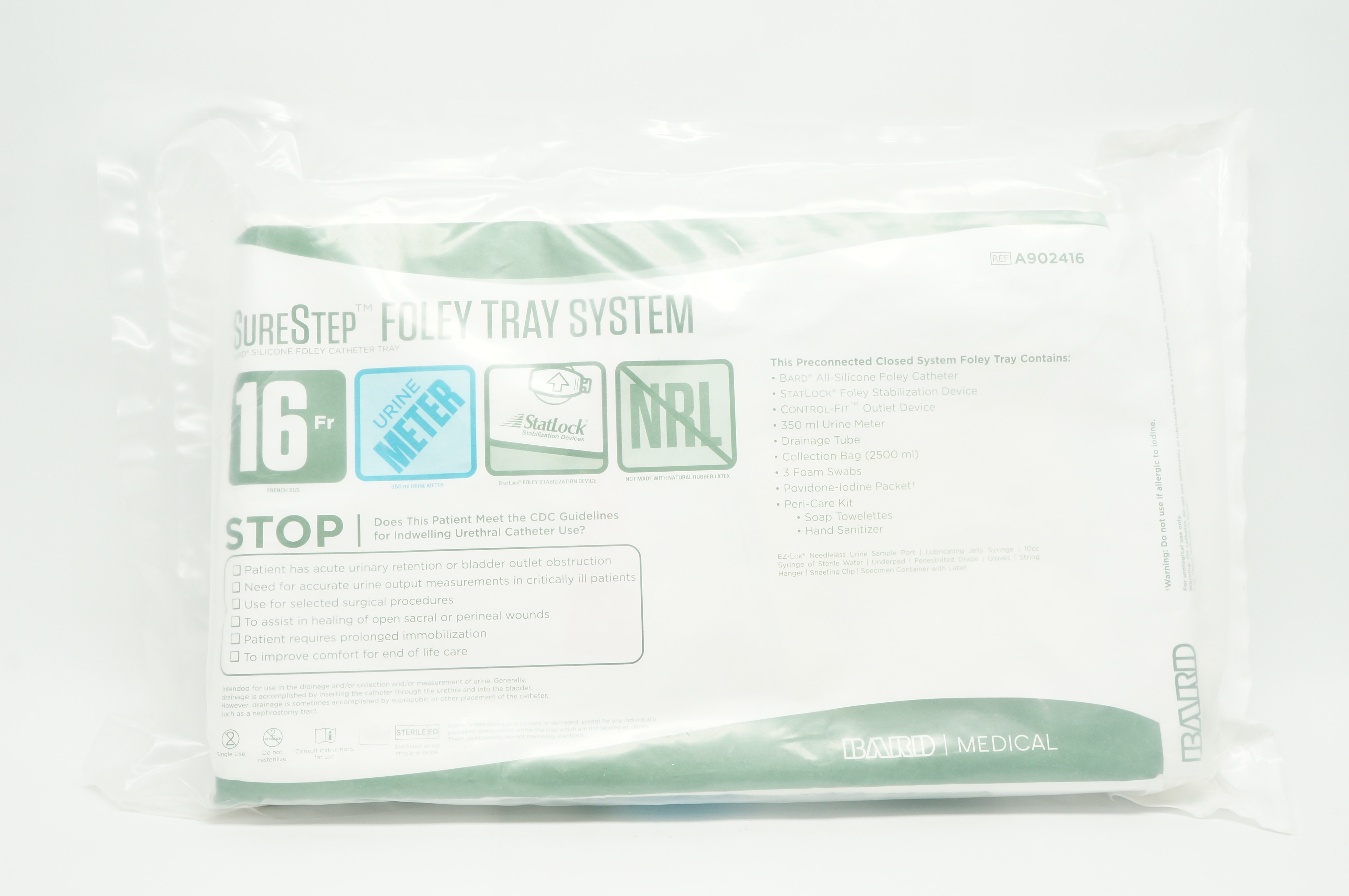 Bard A902416 SureStep Foley Tray System 16Fr.