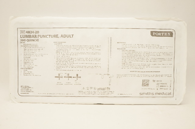 Smiths Medical 4824-20 Portex Lumbar Puncture, Adult 20G Quincke (x)