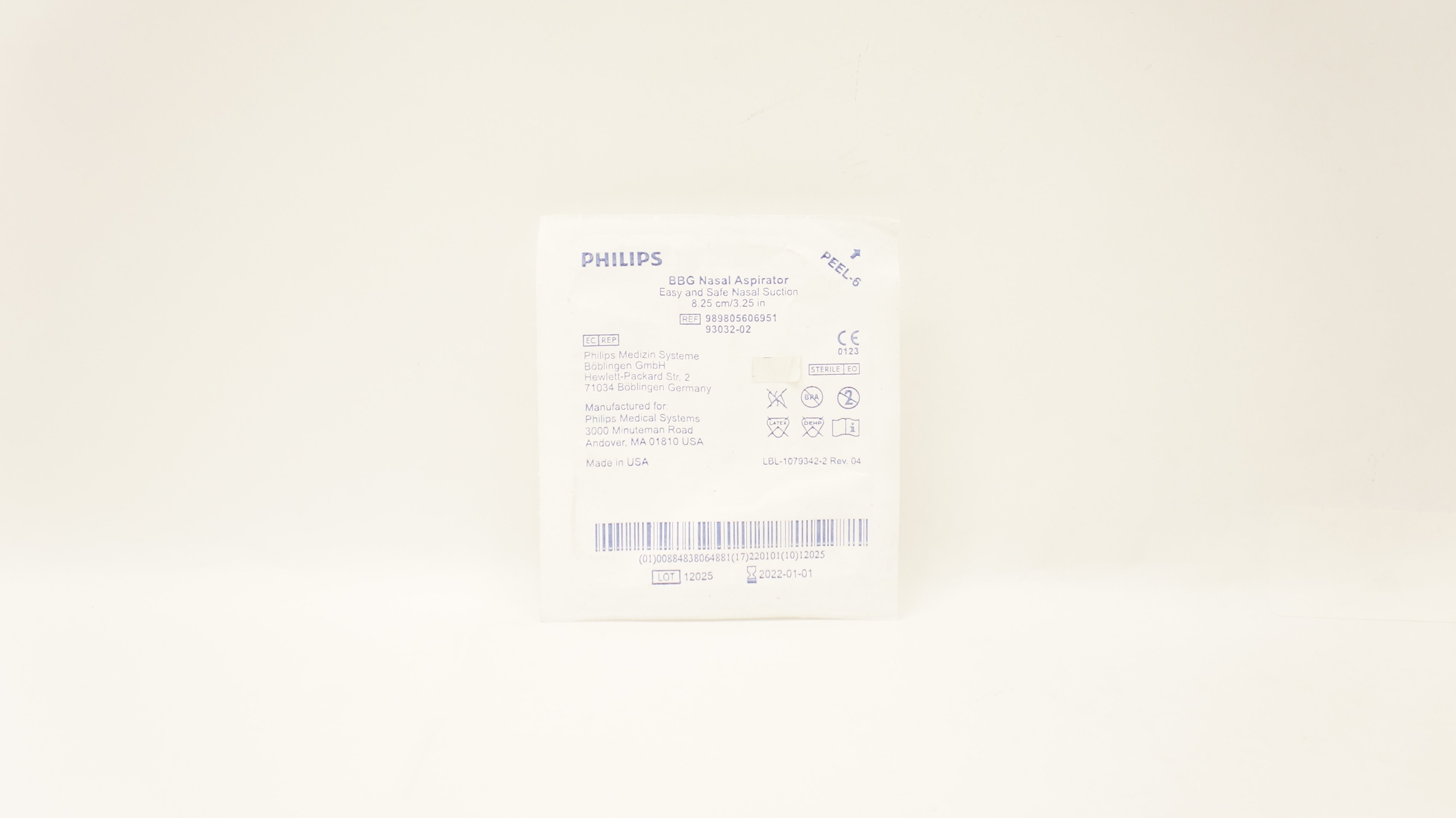 Philips 989805606951 BBG Nasal Aspirator Easy and Safe Nasal Suction 3.25inch