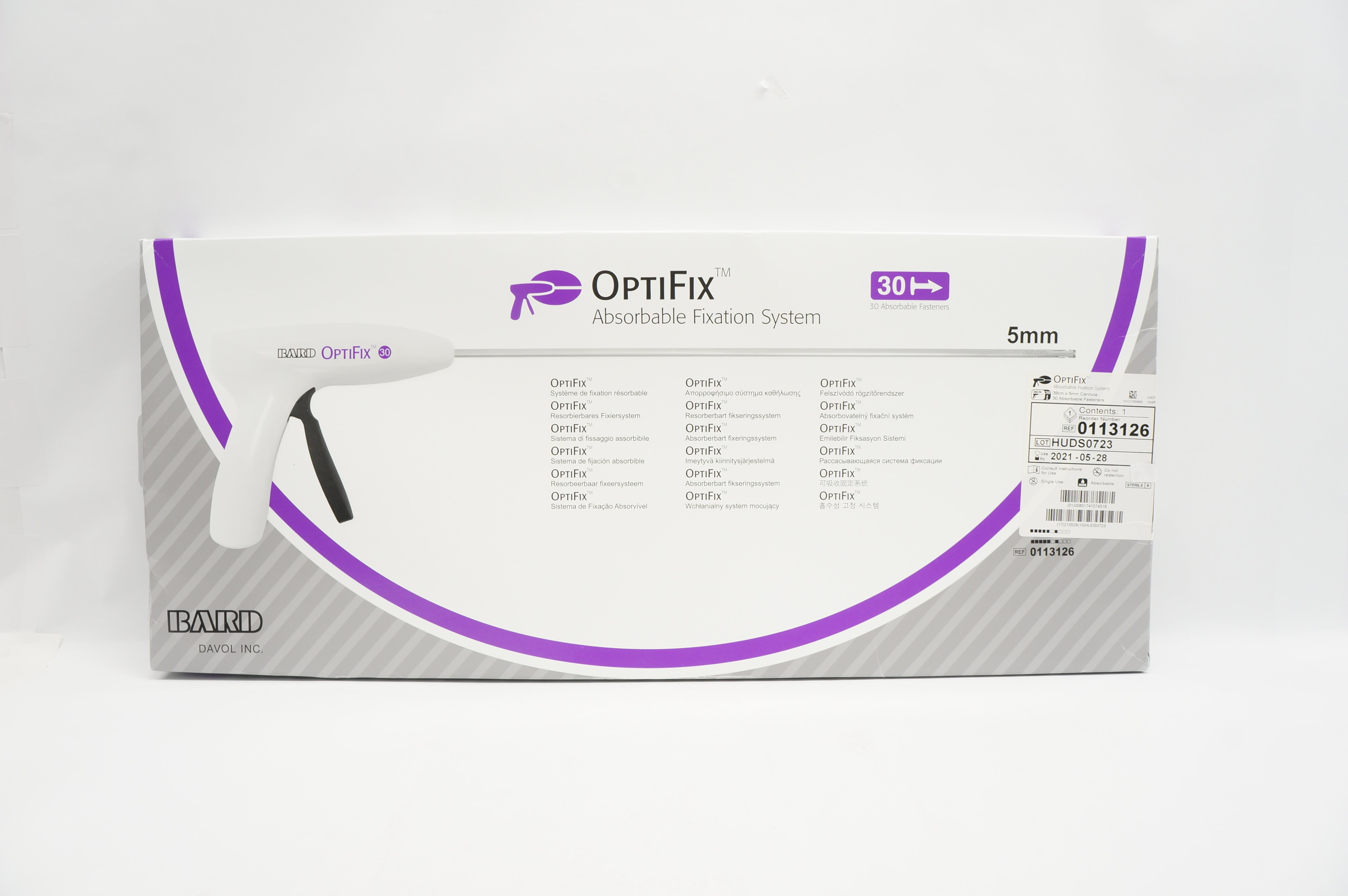 Bard 0113126 OptiFix Absorbable Fixation System 5mm (x)