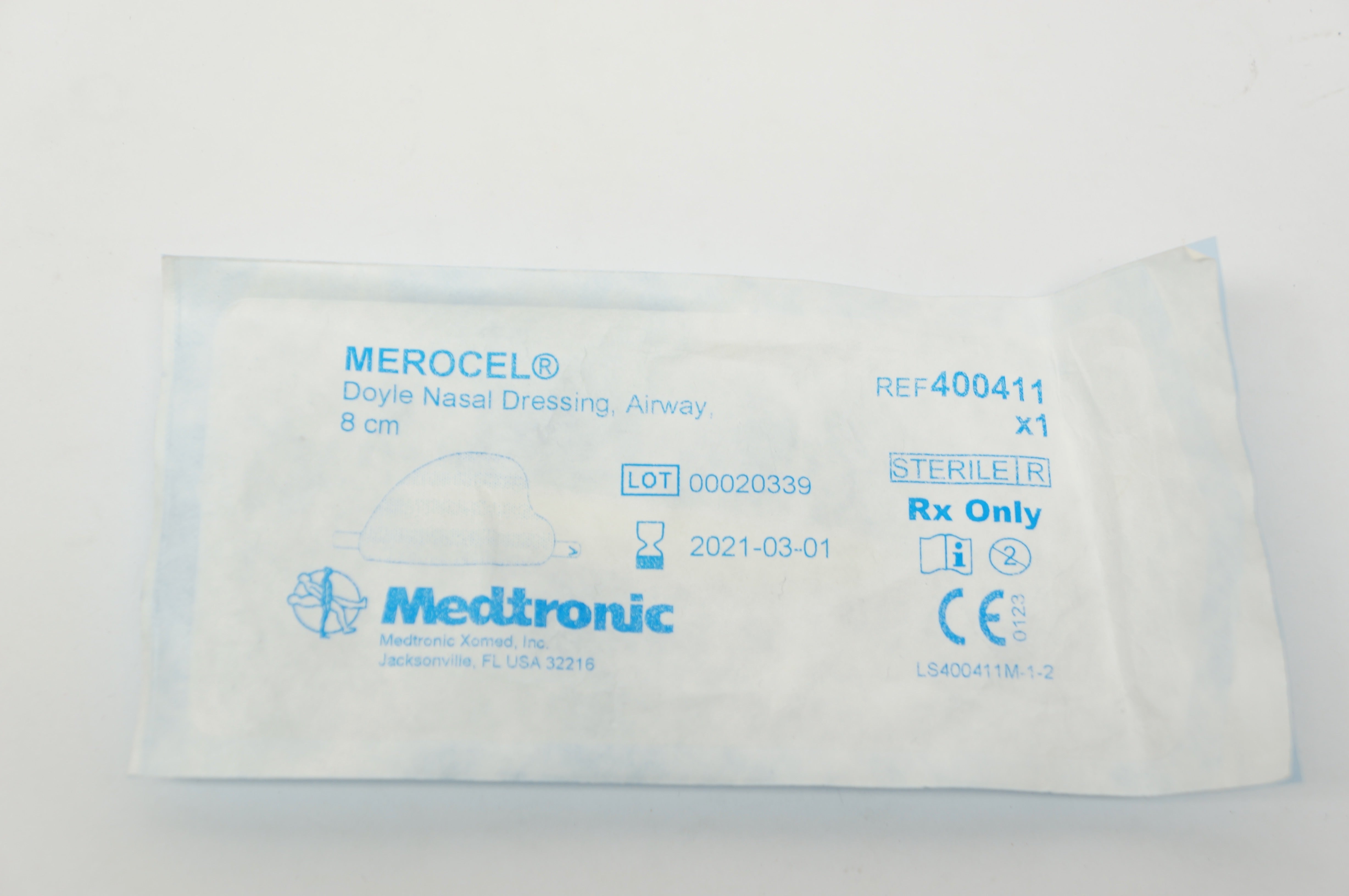 Medtronic 400411 Merocel Doyle Nasal Dressing, Airway 8cm (x)