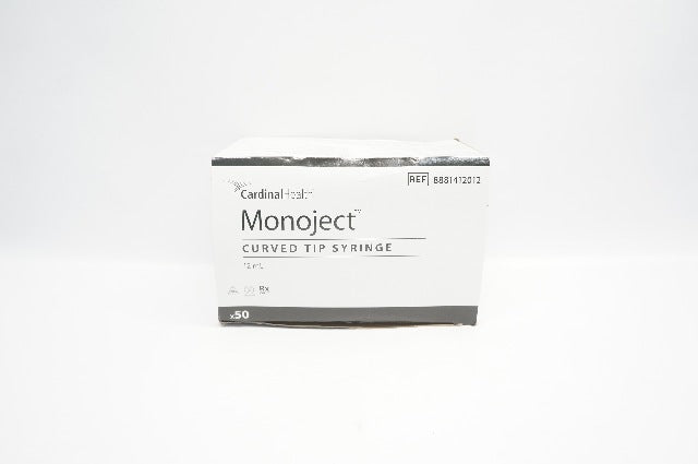 Cardinal Health 8881412012 Monoject Curved Tip Syringe 12mL - Box of 50