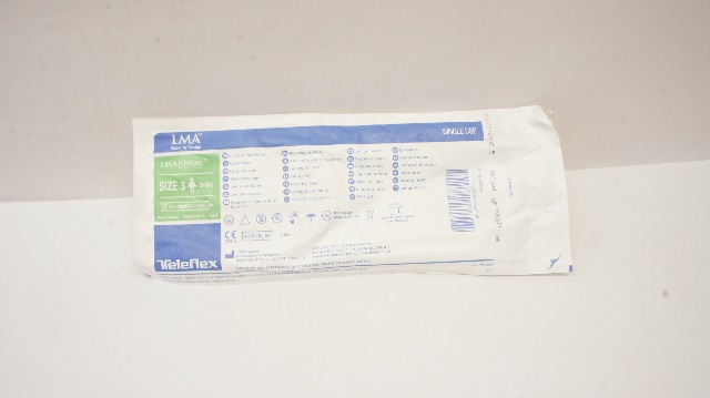Teleflex 125030 LMA Unique Laryngeal MaskAirway Size 3 30-50kg <20ml/60cm H2O(x)