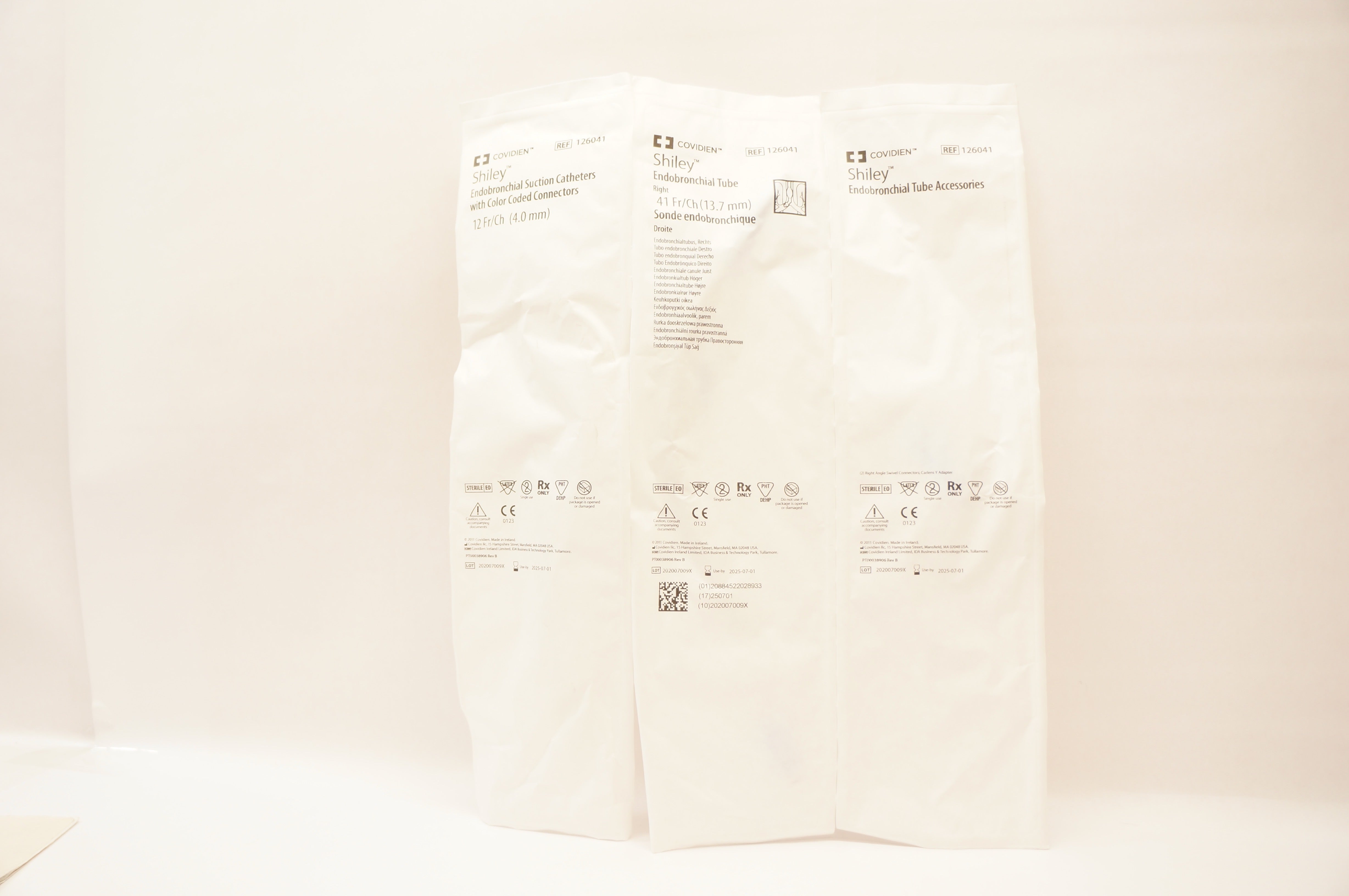 Covidien 125041 Shiley Endobronchial Caths. 12Fr/Ch, Tube 41Fr/Ch & Accessories